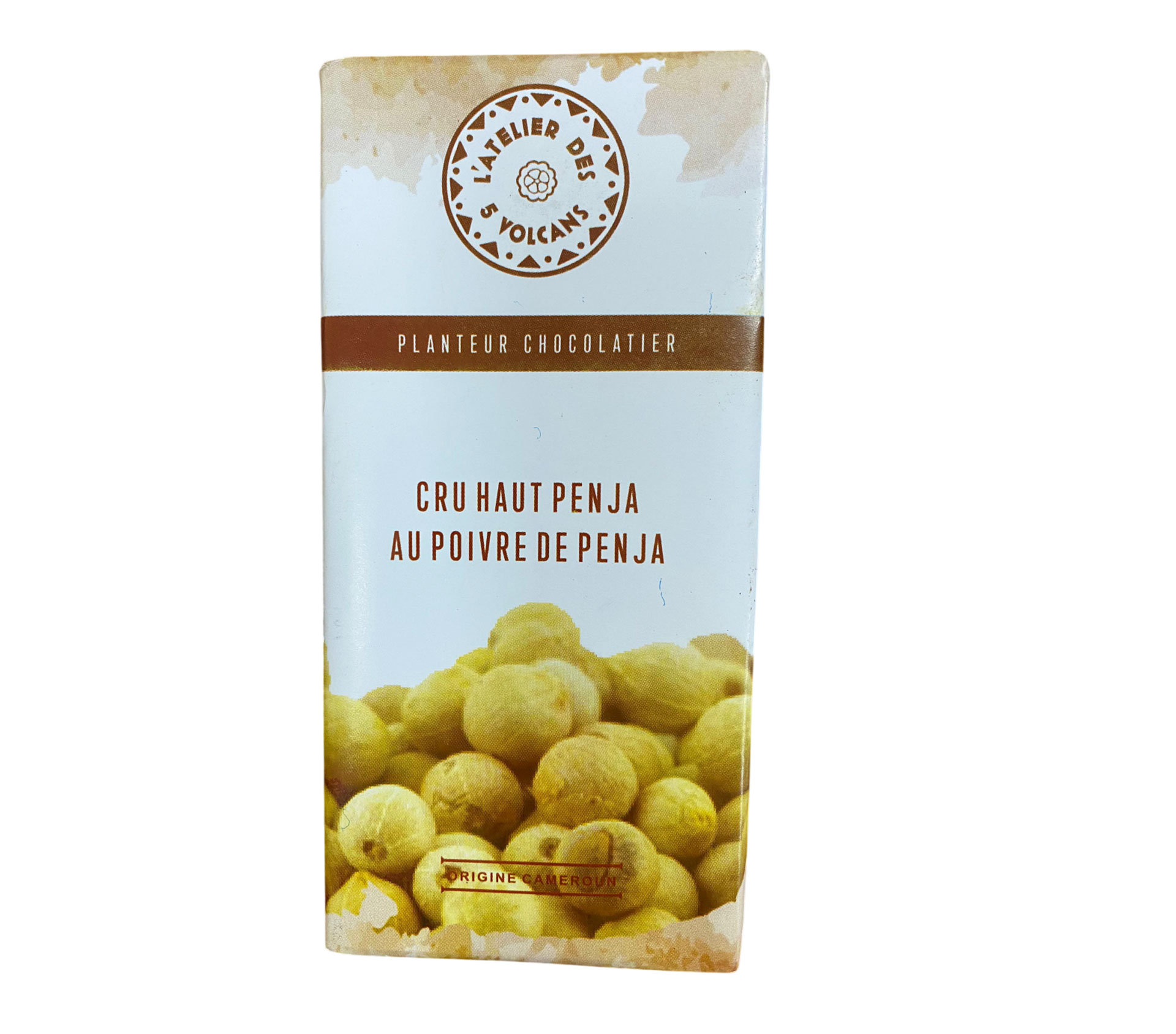 Atelier des 5 volcans Chocolat noir Cru Haut Penja 78 % Intense 80 gram – GTIN 6176000074618