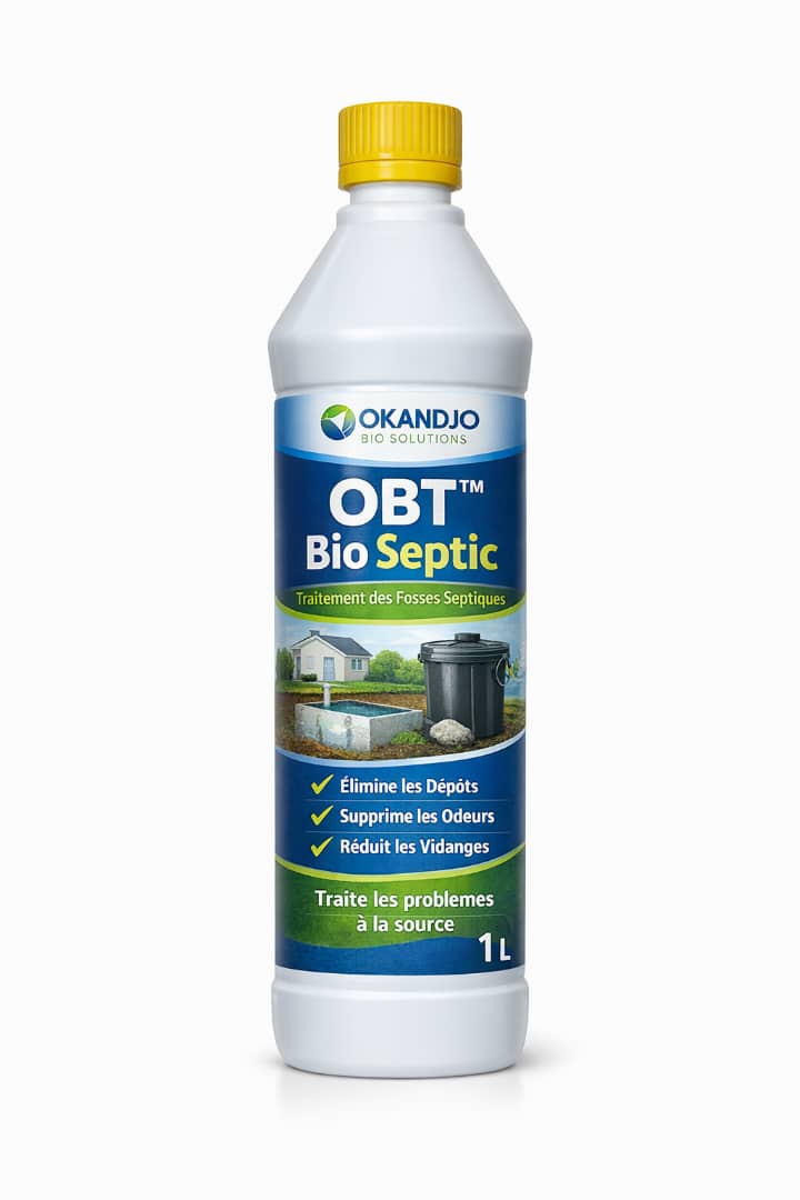 OKANDJO BIO SOLUTIONS OBT Bio Septic traitement biologique des fosses septiques 1 litre – GTIN 6176000170600