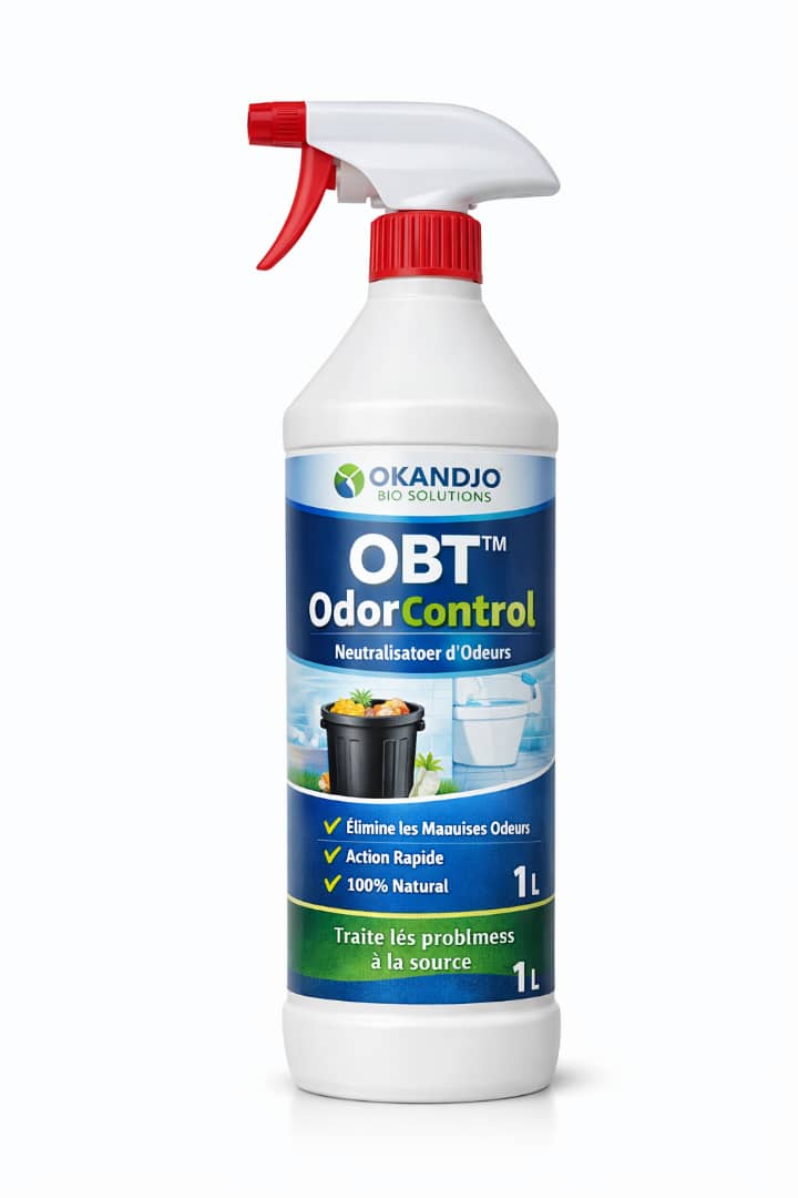 OKANDJO BIO SOLUTIONS OBT Odor Control neutralisateur biologique d’odeurs 1 litre – GTIN 6176000170624