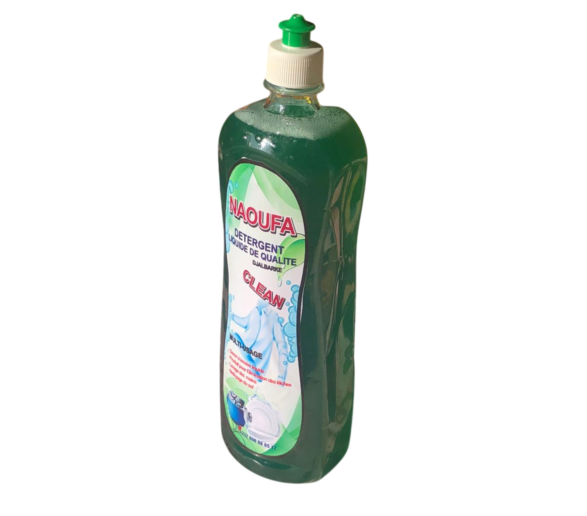 NAOUFA CLEAN Détergent Liquide De Qualité Vert 1 litre – GTIN 6176000149002