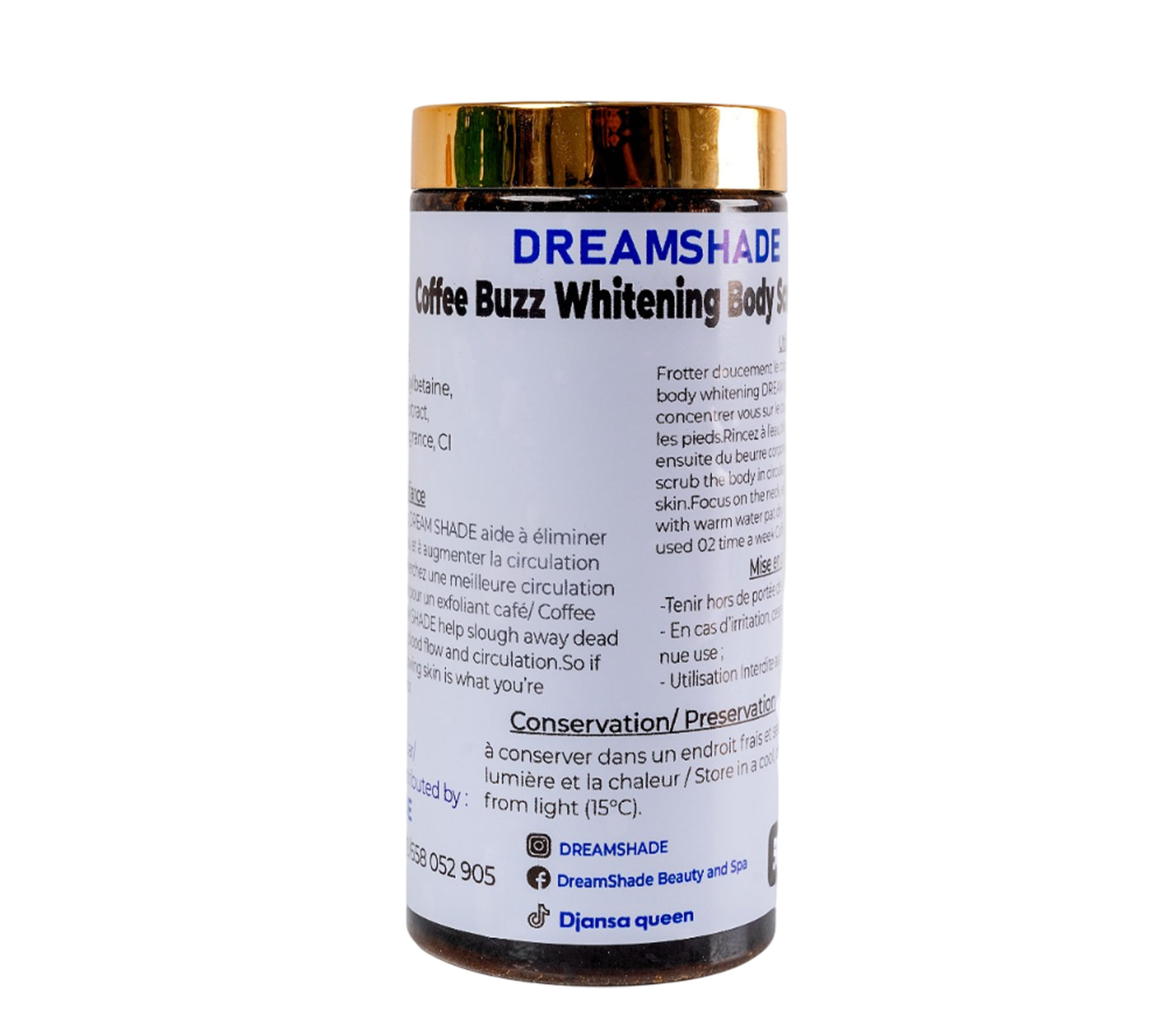 DREAMSHADE Coffee Buzz Whitening Body Scrub 500 gram – GTIN 6174000294081