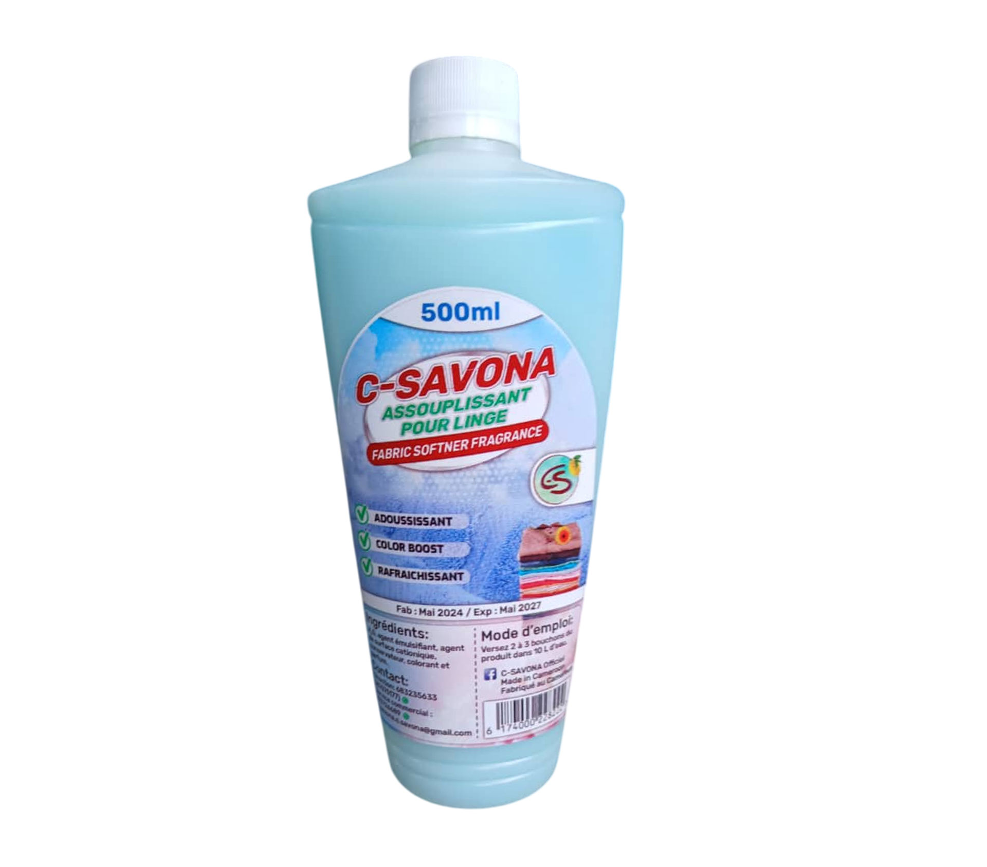 C-SAVONA Assouplissant pour linge 500 millilitre – GTIN 6174000228222