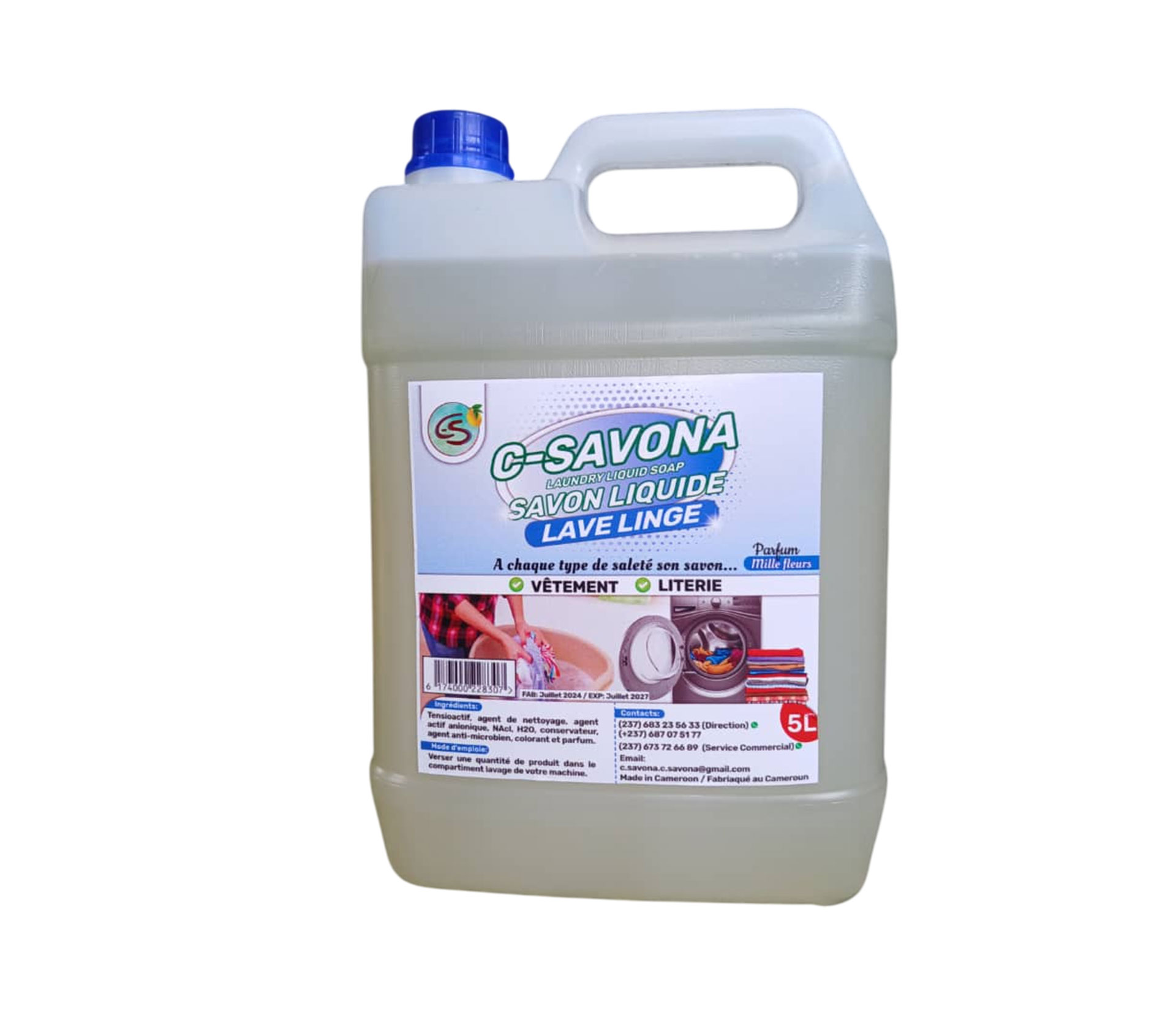 C-SAVONA Savon liquide lave linge 5 litre – GTIN 6174000228307