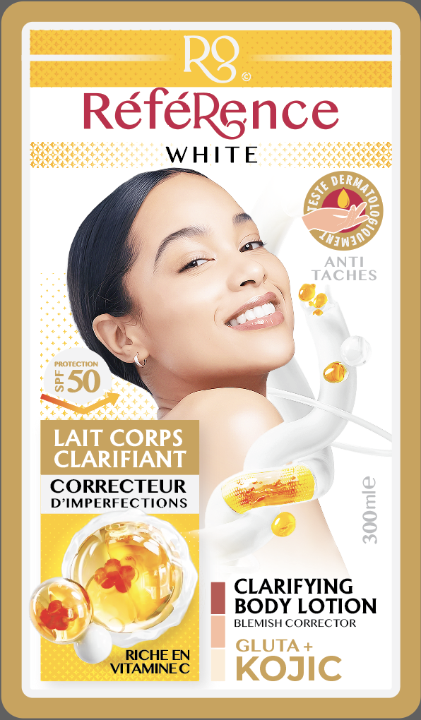 référence White Lait Corps Clarifiant Correcteur d'imperfections Gluta Kojic, Vitamine C 300 millilitre – GTIN 6174000270498
