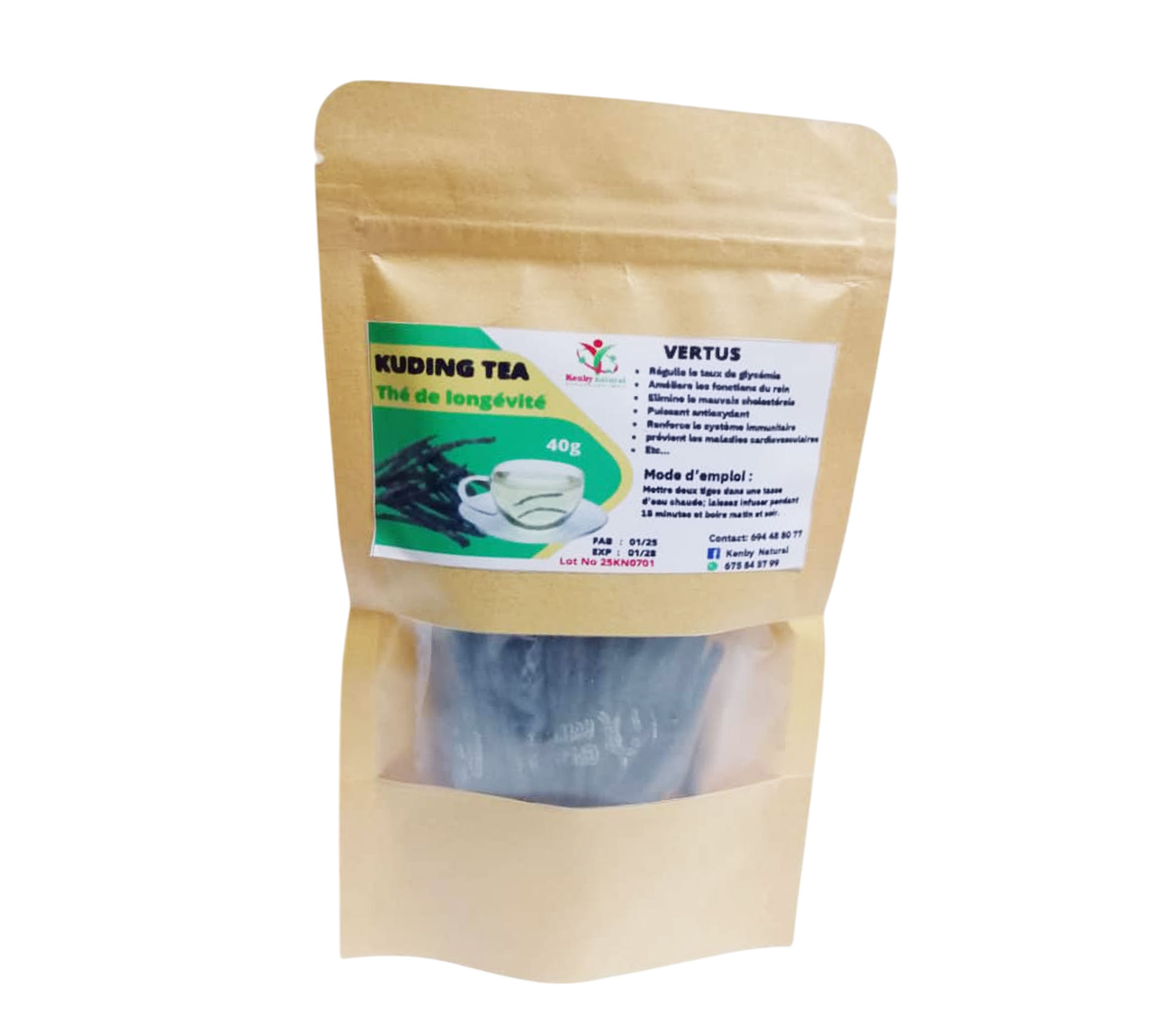 KENBY NATURAL SARL Kuding Tea 40 gram – GTIN 6177000022159