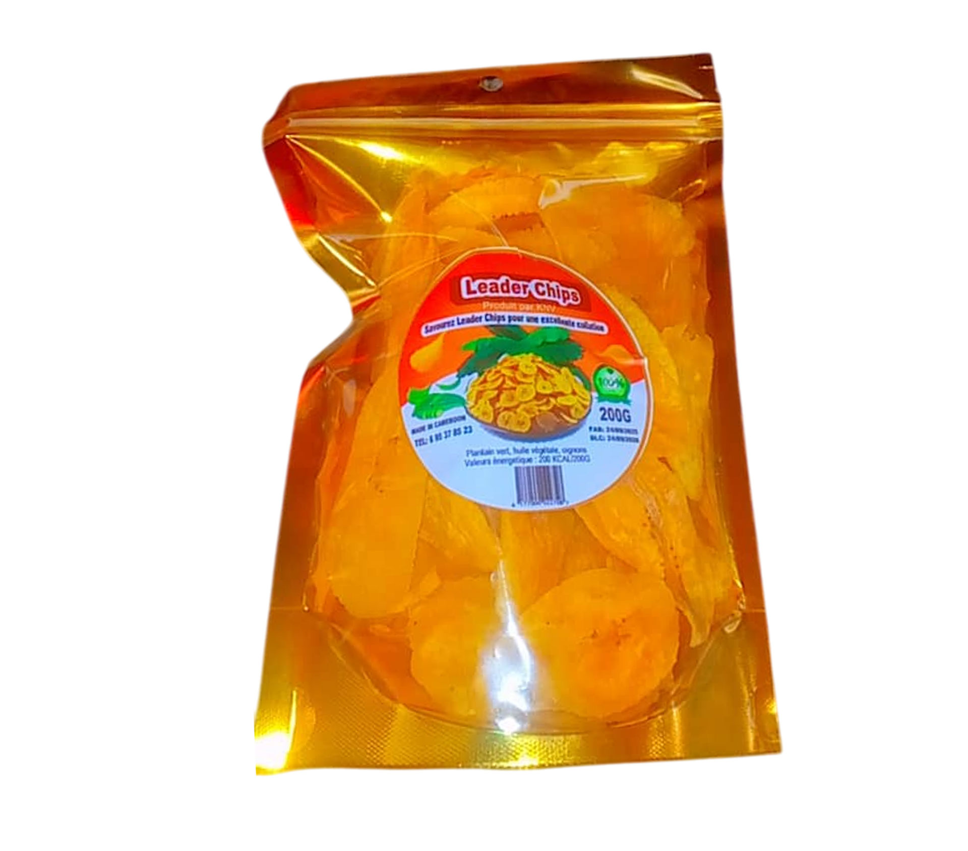 LEADERCHIPS Chips De Plantain Vert Saveur Oignon 200 Gram – GTIN 6177000022708