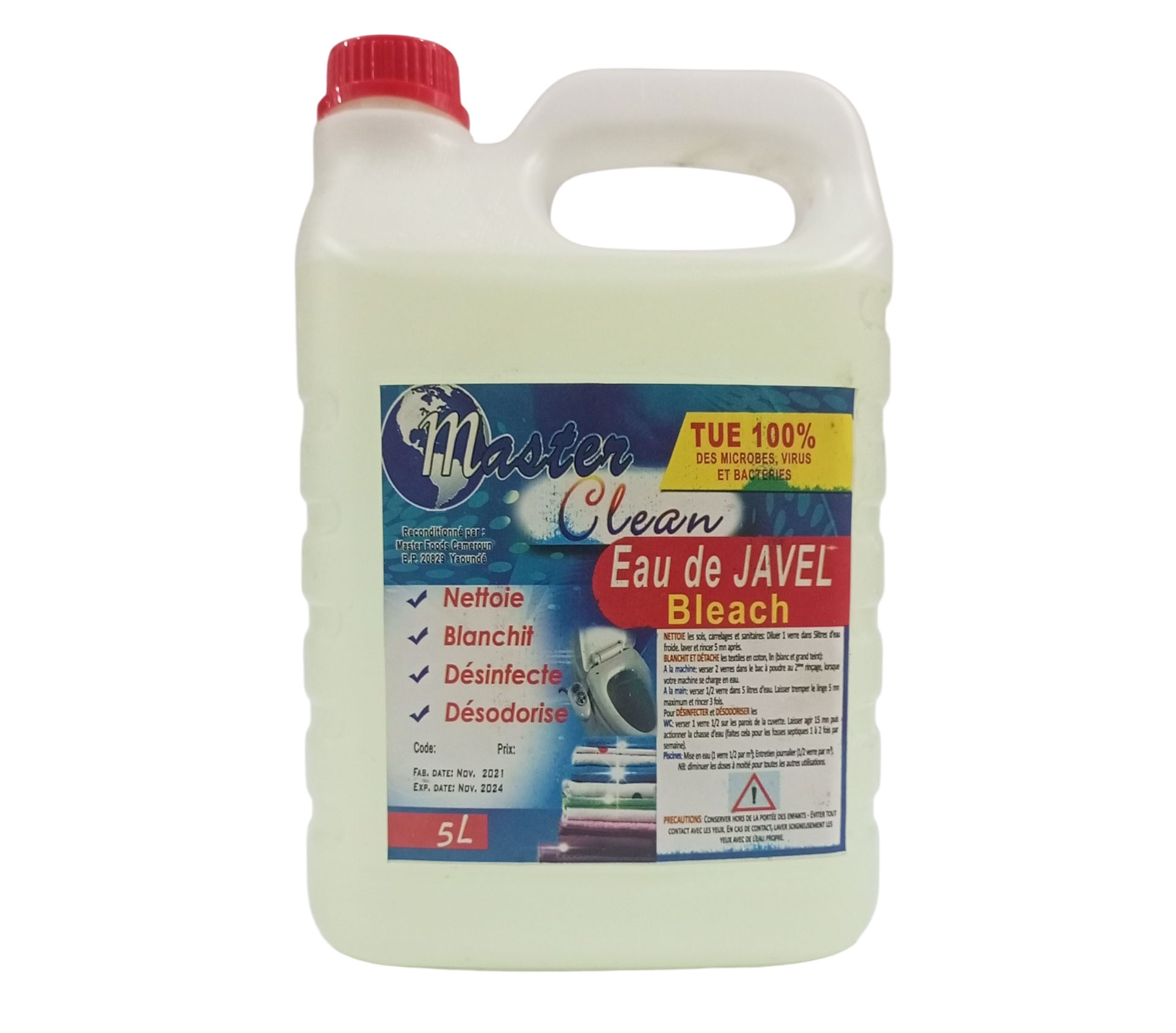 MASTER FOODS EAU DE JAVEL 5 litre – GTIN 6171100140874