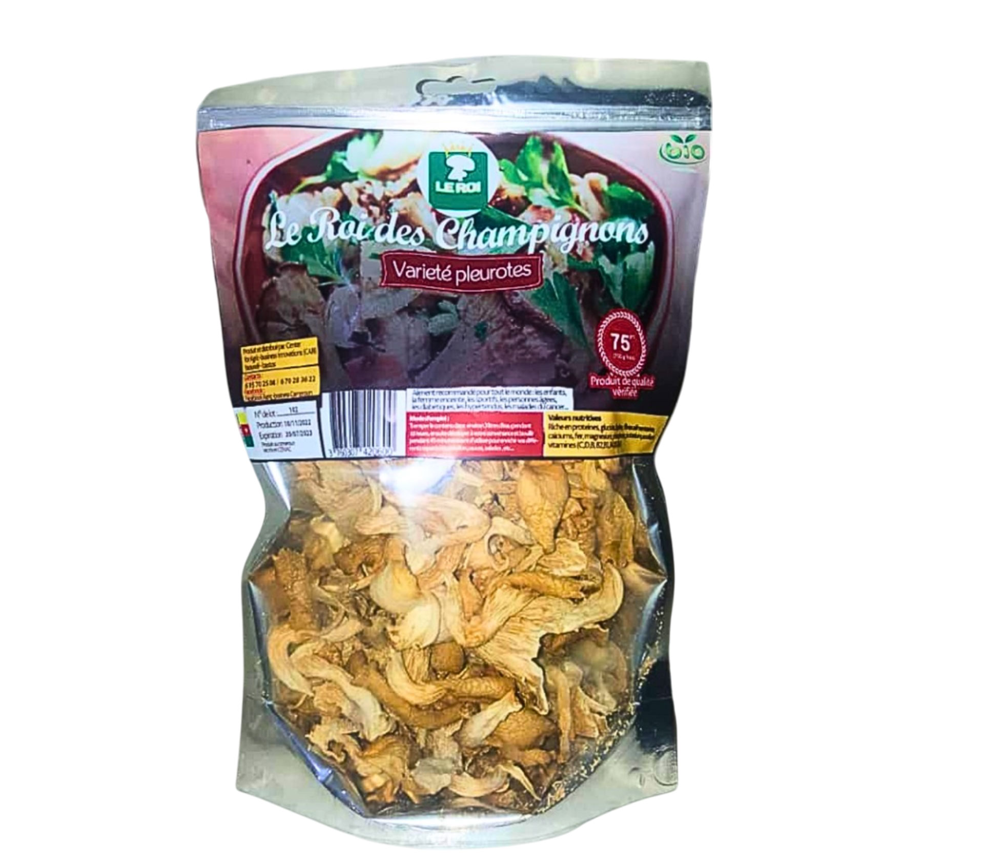 LE ROI DES CHAMPIGNONS Champignons Pleurotes Séchés 100 gram – GTIN 6177000019234