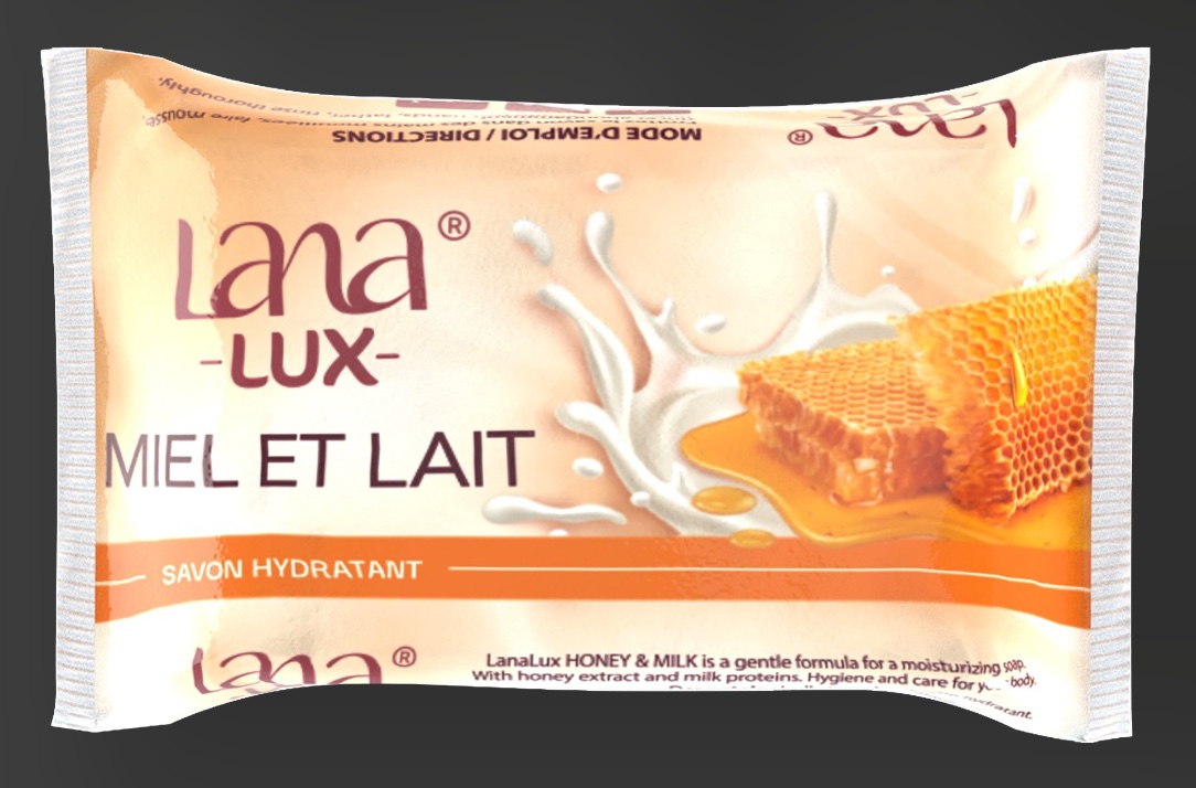 LANALUX Savon Dur Miel & Lait 200gr LANA Bio Cosmetics Savon Dur Miel & Lait 200 Gram – GTIN 6171100180016