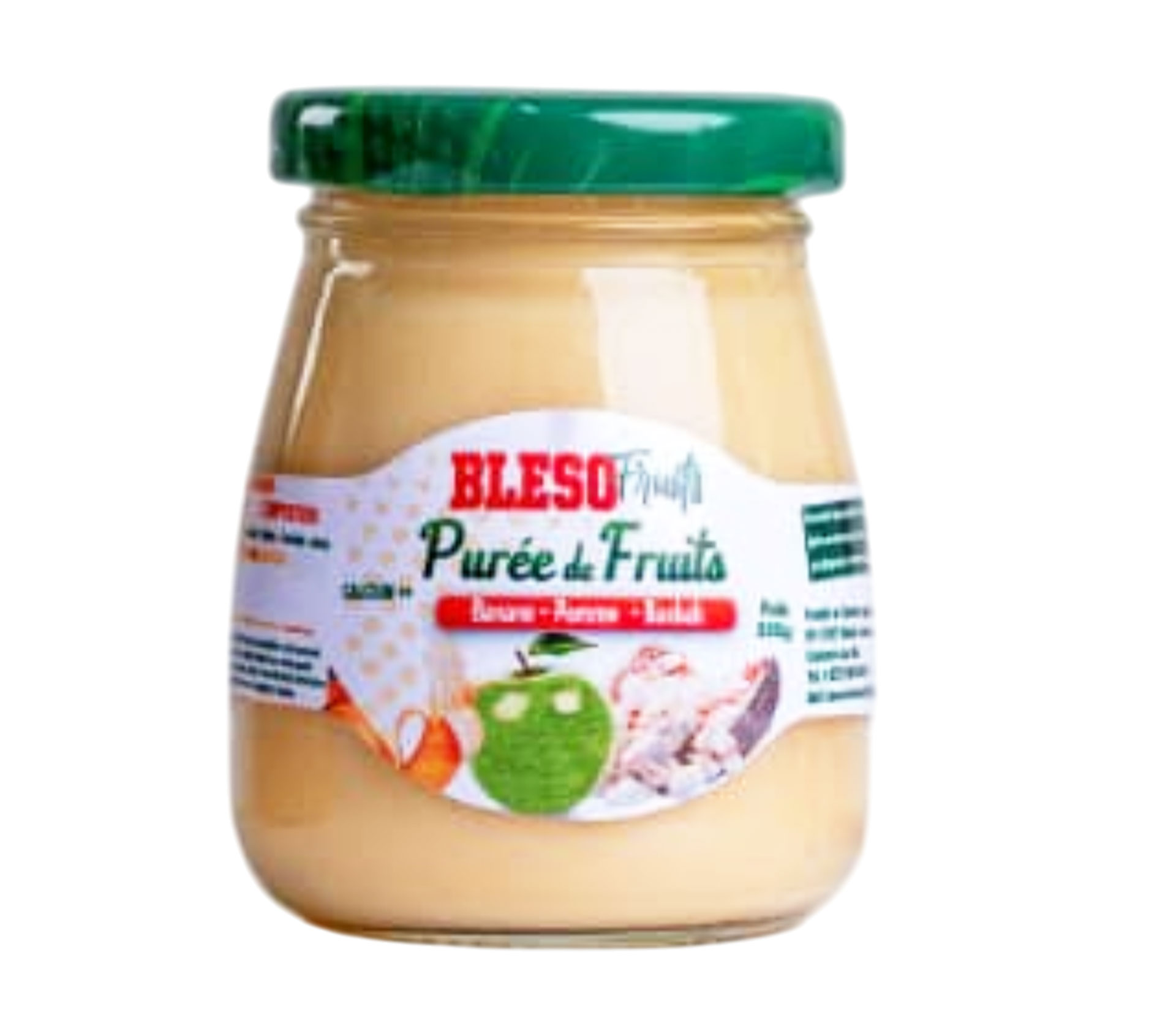 Bleso'fruits Purée de fruits papaye -banane- pomme 370 gram – GTIN 6176000052111