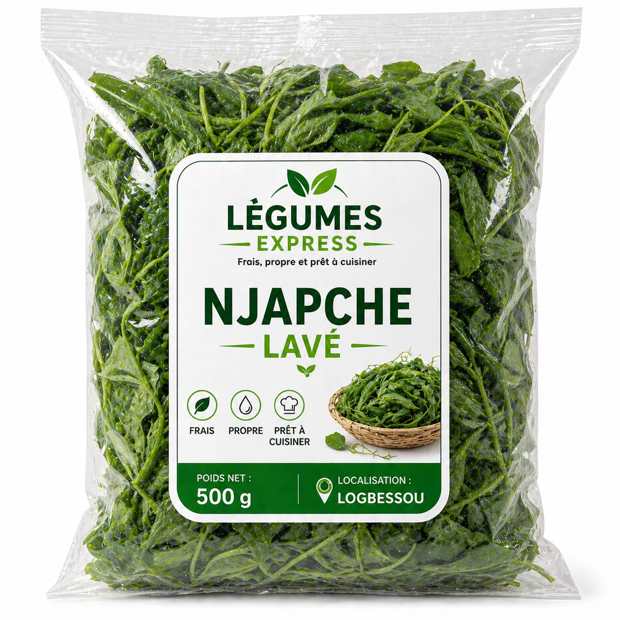 LEGUMES EXPRESS Njapche lavé 500 gram – GTIN 6174000353030