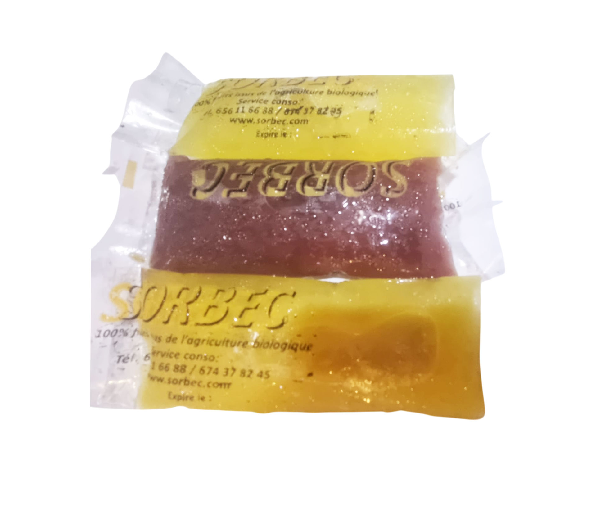 JAIMEBIO SORBEC 10 Sucettes 100% Aux Fruits Du Village 5 Saveurs Kongossa 1600 Gram – GTIN 6174000177377