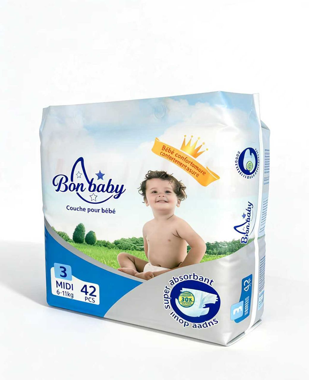 BONJOURS Couche Pour Bébé 42 piece – GTIN 6174000291073