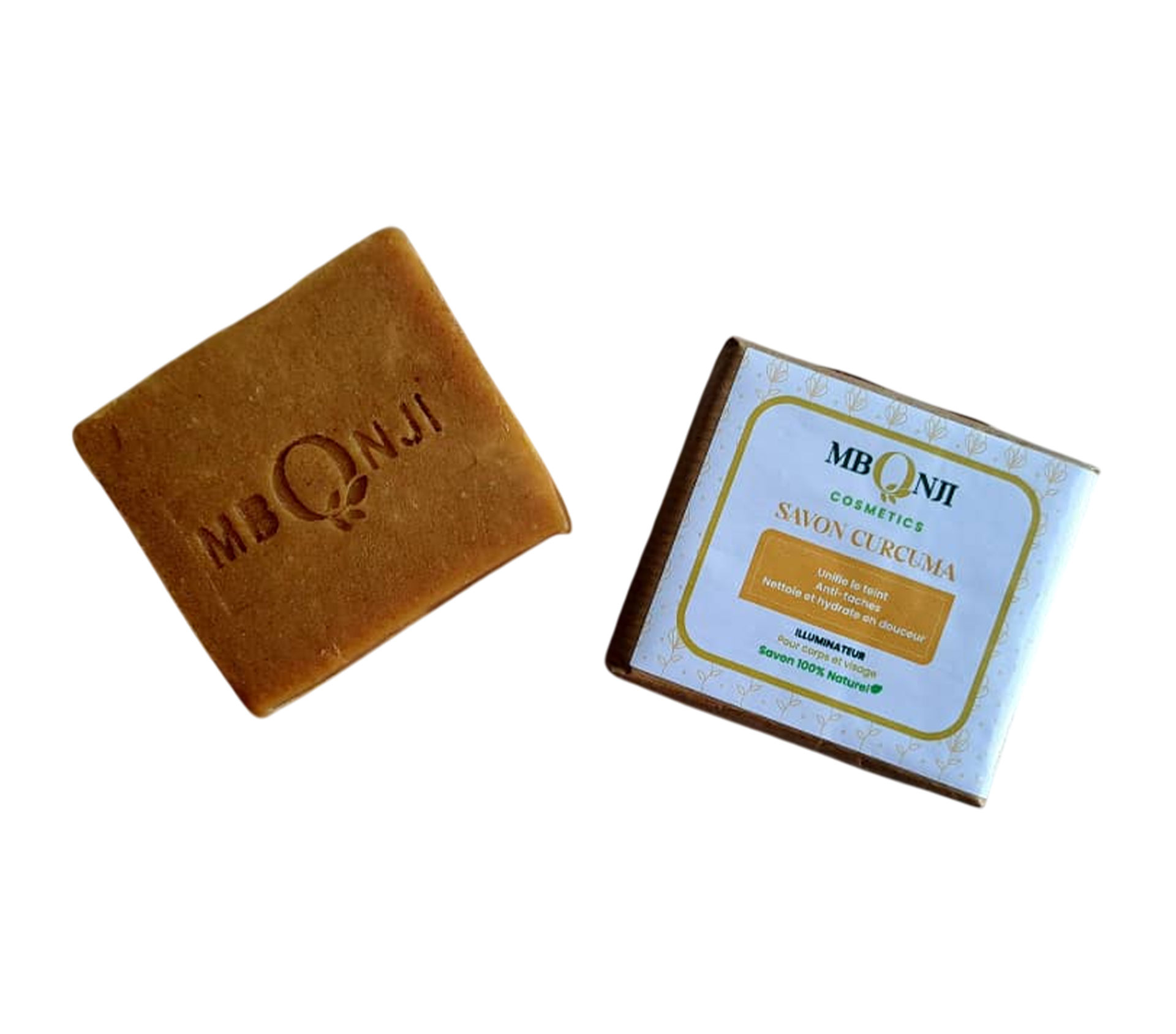 MBONJI COSMETICS savon naturel au curcuma 100 gram – GTIN 6174000285225