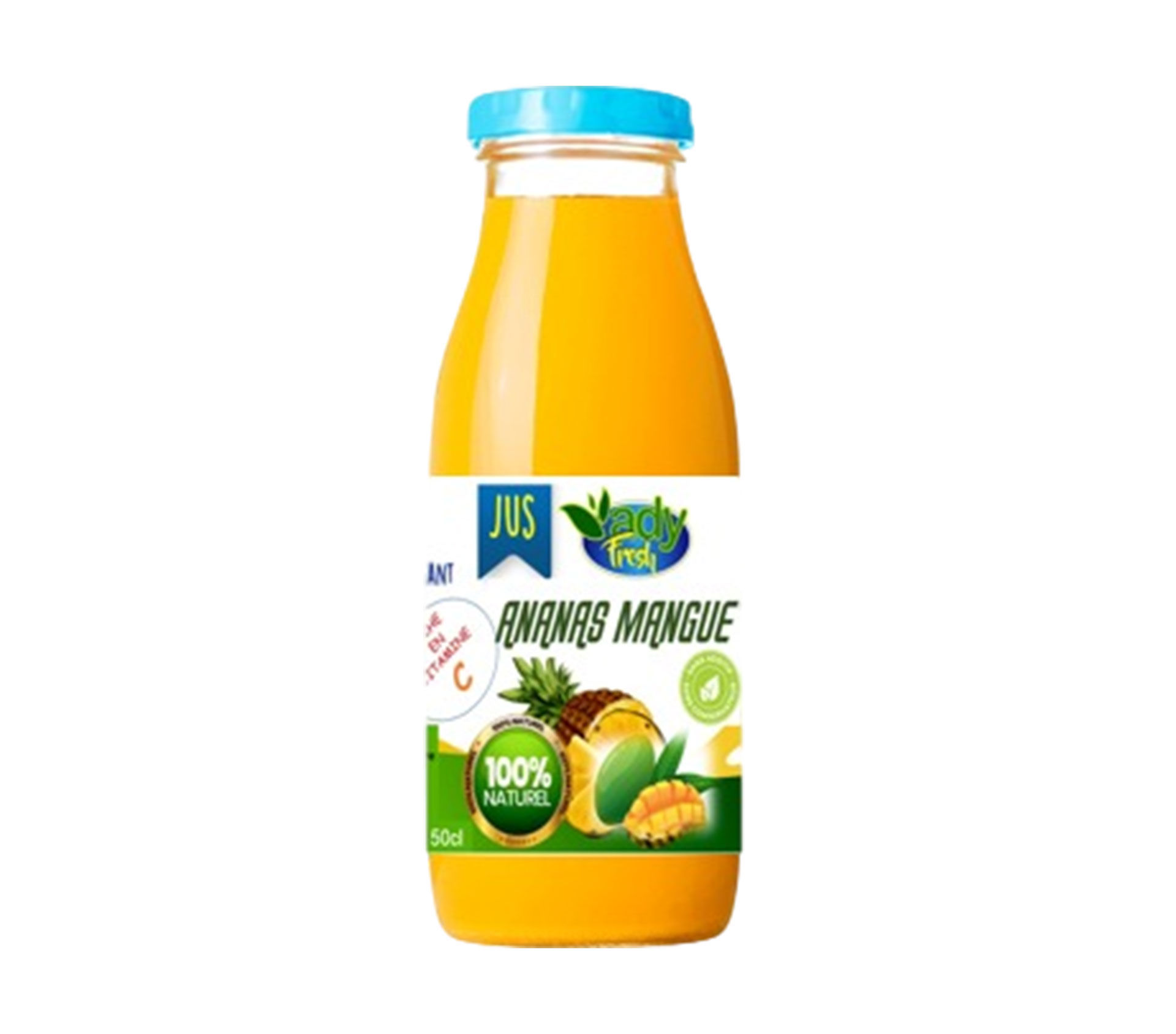 ADY FOOD ADY FRESH Pur jus de fruit naturel Ananas et Mangue 50 centilitre – GTIN 6174000109675