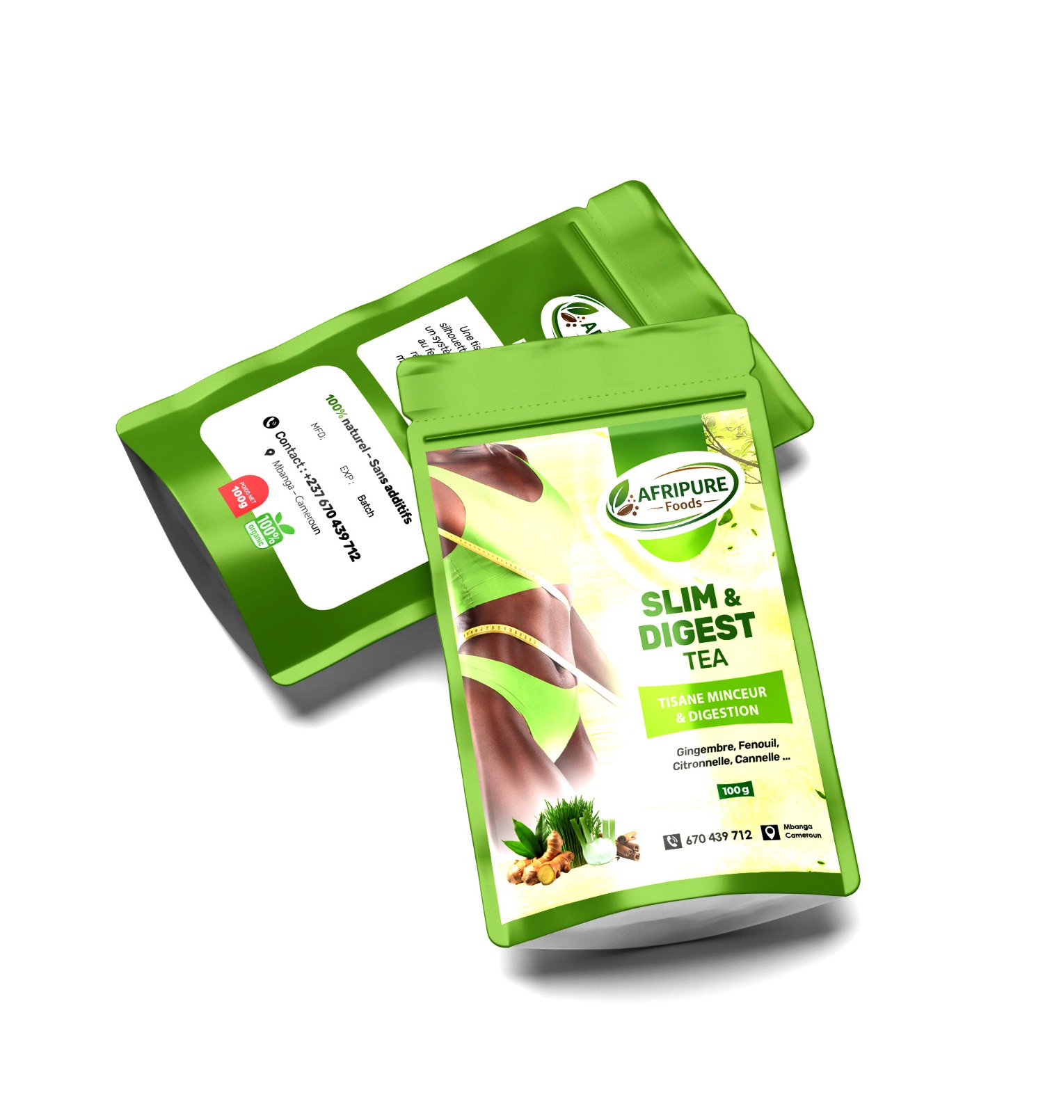 AFRIPURE FOODS Slim & Digest Tea 100 gram – GTIN 6176000172505