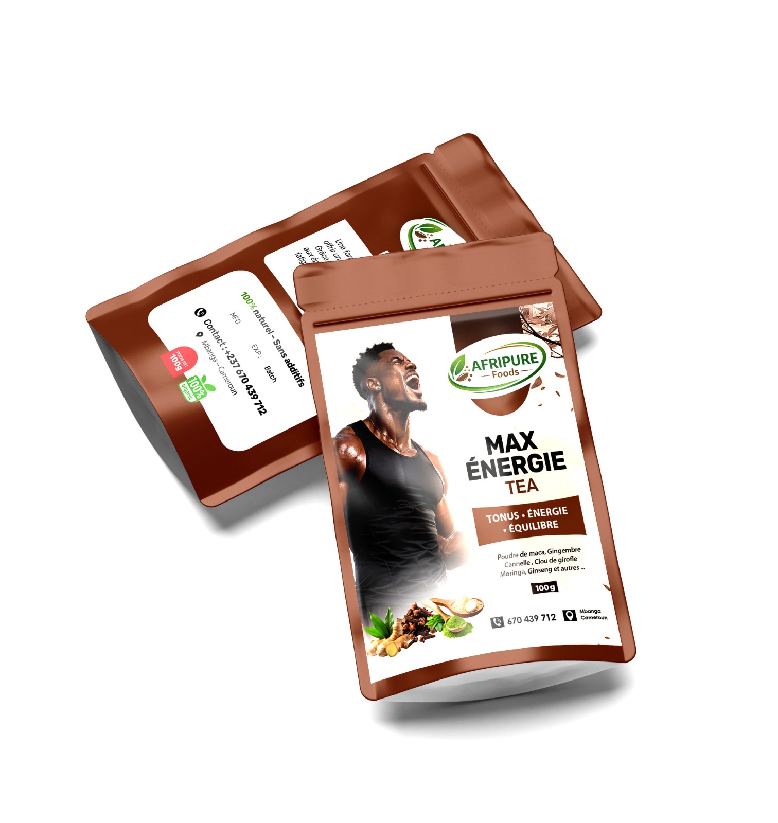 AFRIPURE FOODS Max Energie Tea 100 gram – GTIN 6176000172536