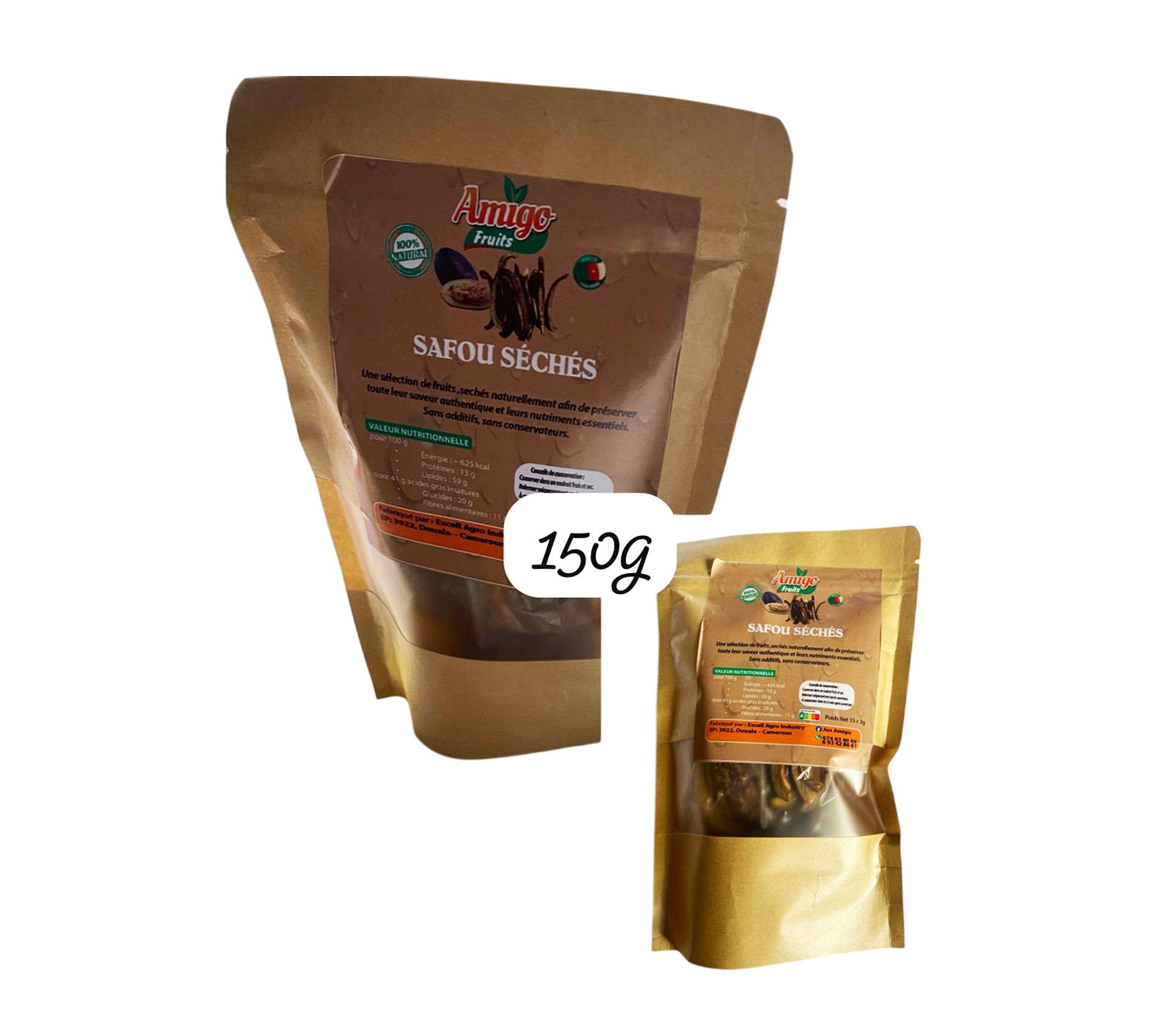 AMIGO FRUITS Safou Séchés 150 gram – GTIN 6176000157700