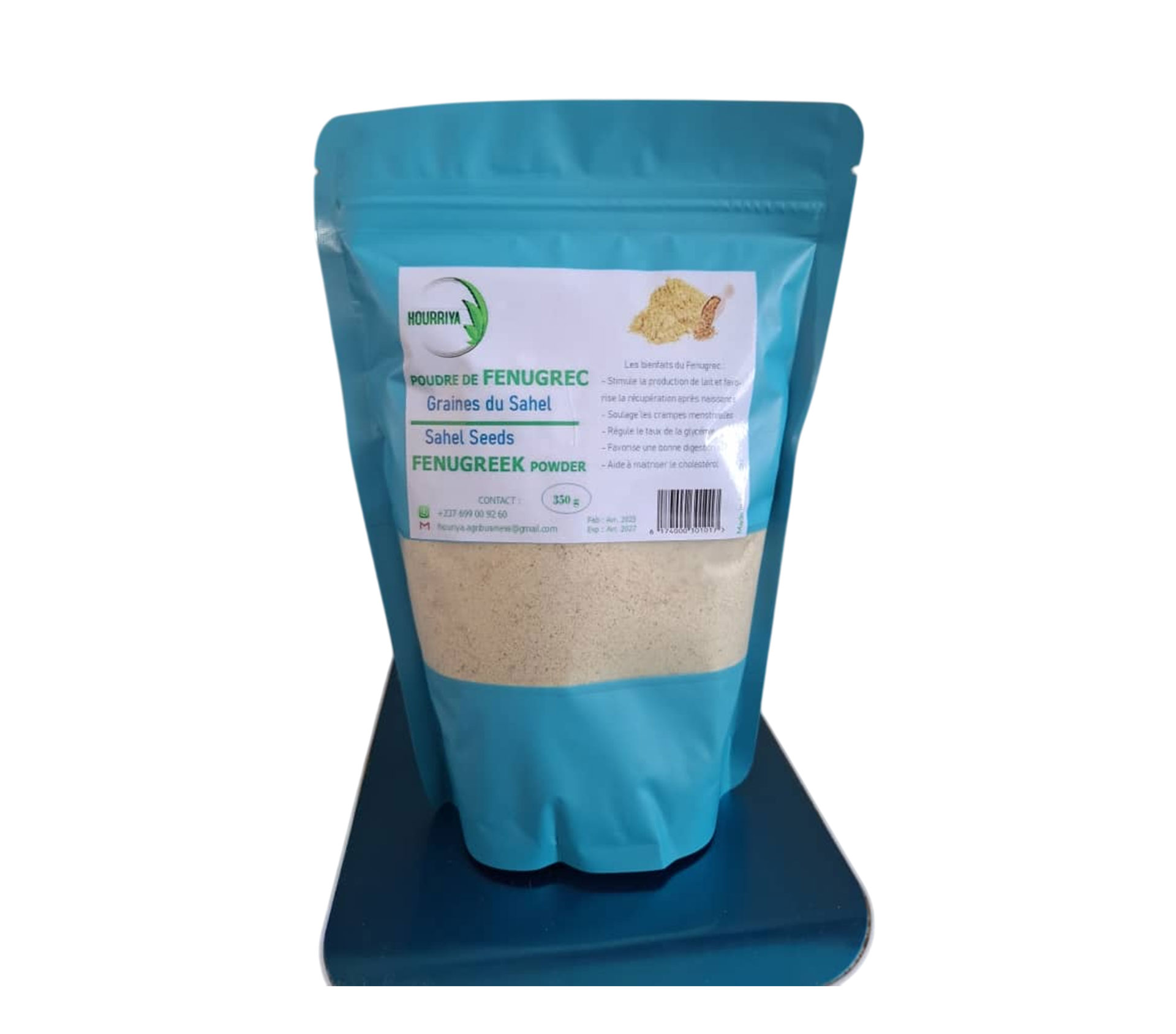 HOURRIYA Poudre De Fenugrec Graines De Fenugrec 350 gram – GTIN 6174000301017