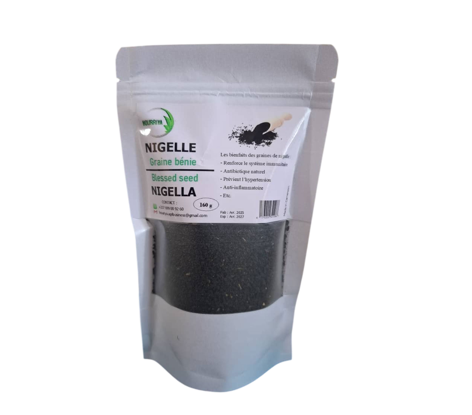 HOURRIYA Graines de Nigelle Graines De Nigelle 160 gram – GTIN 6174000301086