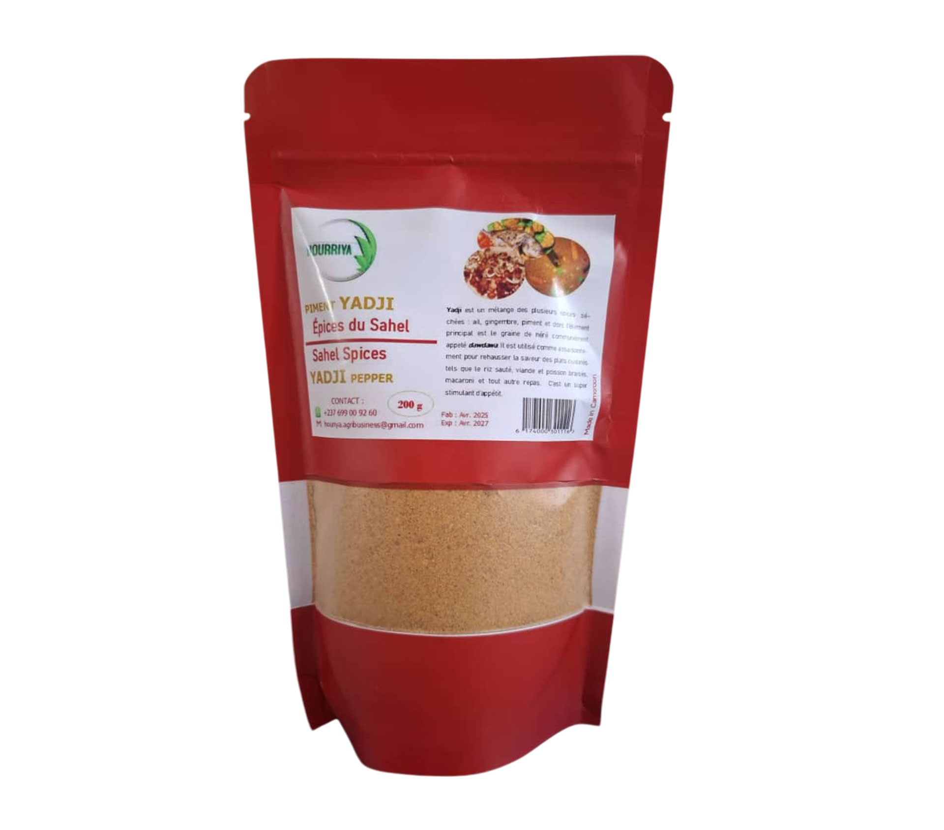 HOURRIYA Piment Yadji Piment, gingembre, graines de néré 200 gram – GTIN 6174000301116