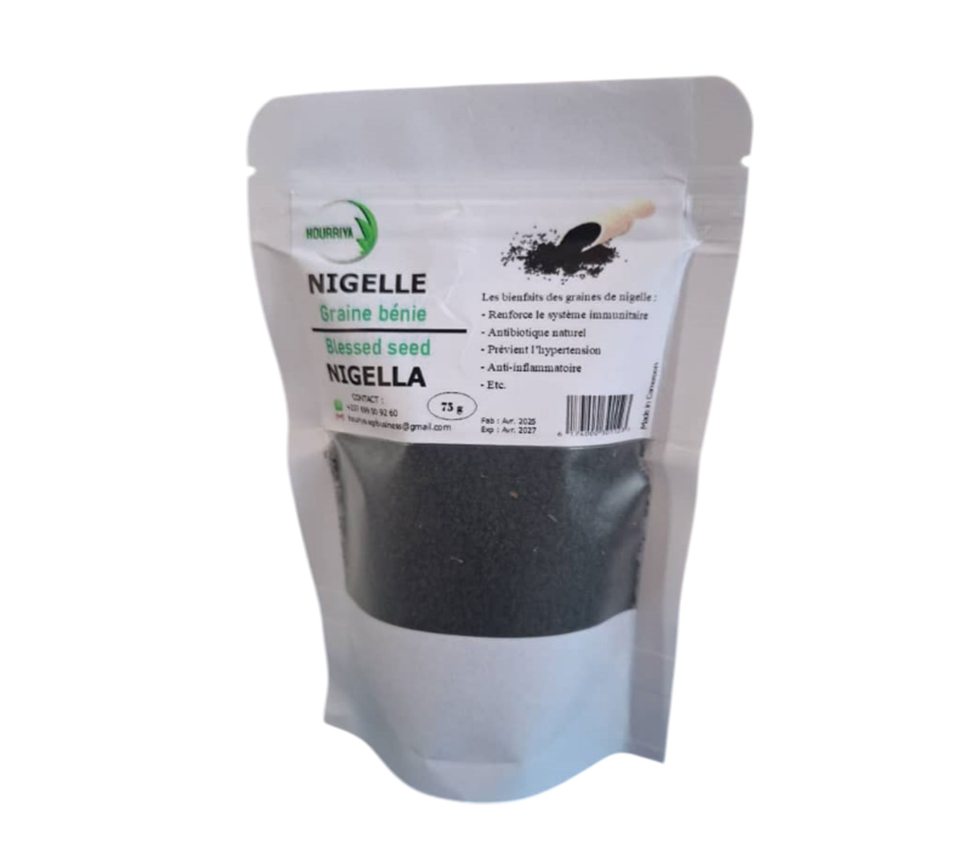 HOURRIYA Graines De Nigelle Graines de Nigelle 75 gram – GTIN 6174000301123