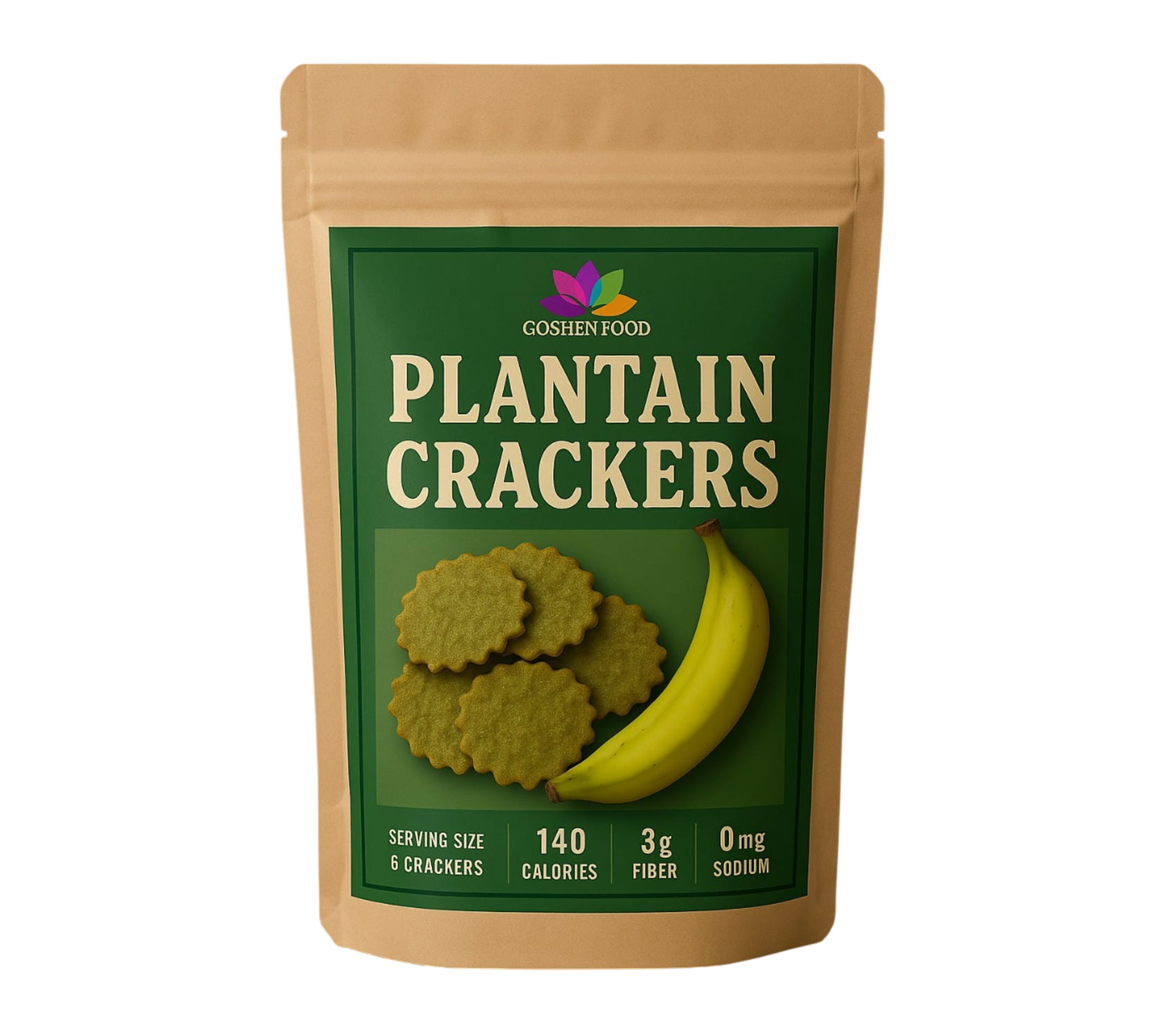 GOSHEN FOODS Plantain Crackers 100 gram – GTIN 6177000020742