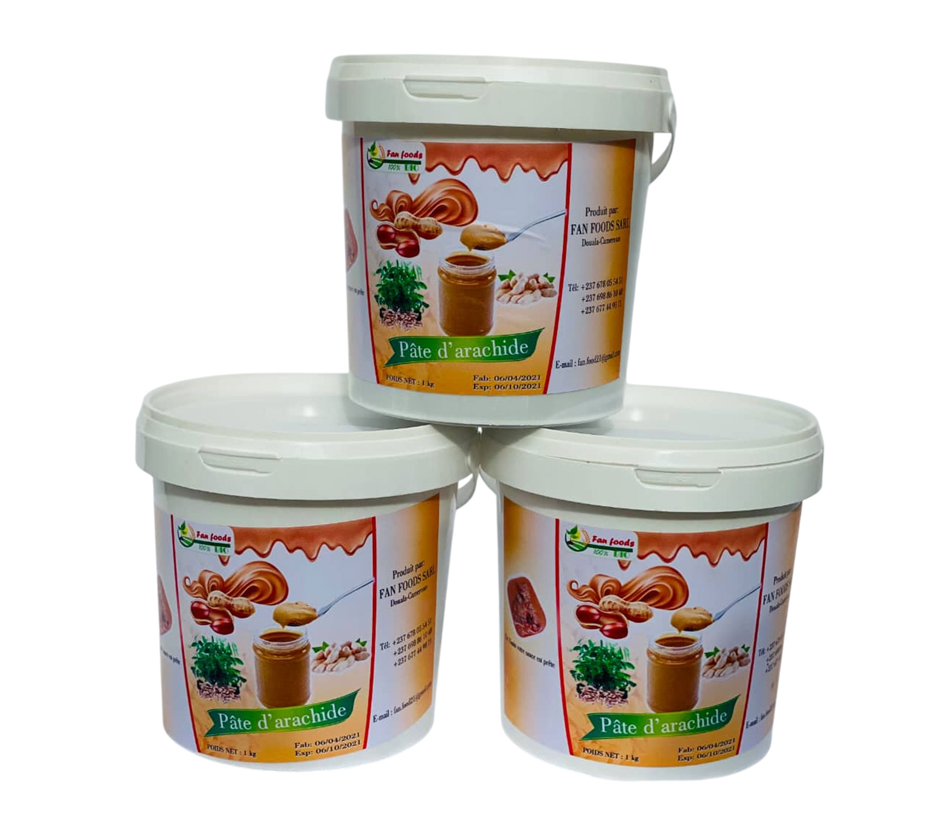 FAN FOODS SARL Pâte d'arachide 1 kilogram – GTIN 6176000039006
