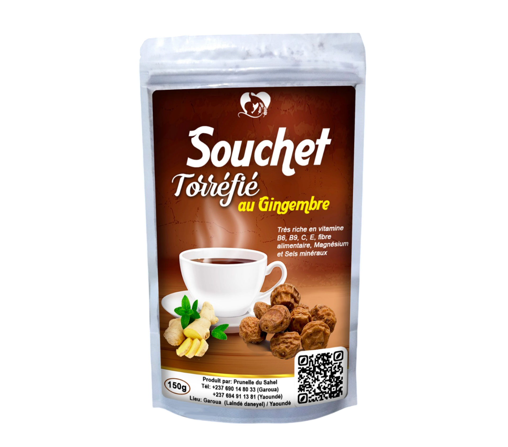 PRUNELLE DU SAHEL Souchet Torréfié Au Gingembre 150 milligramme – GTIN 6177000023118
