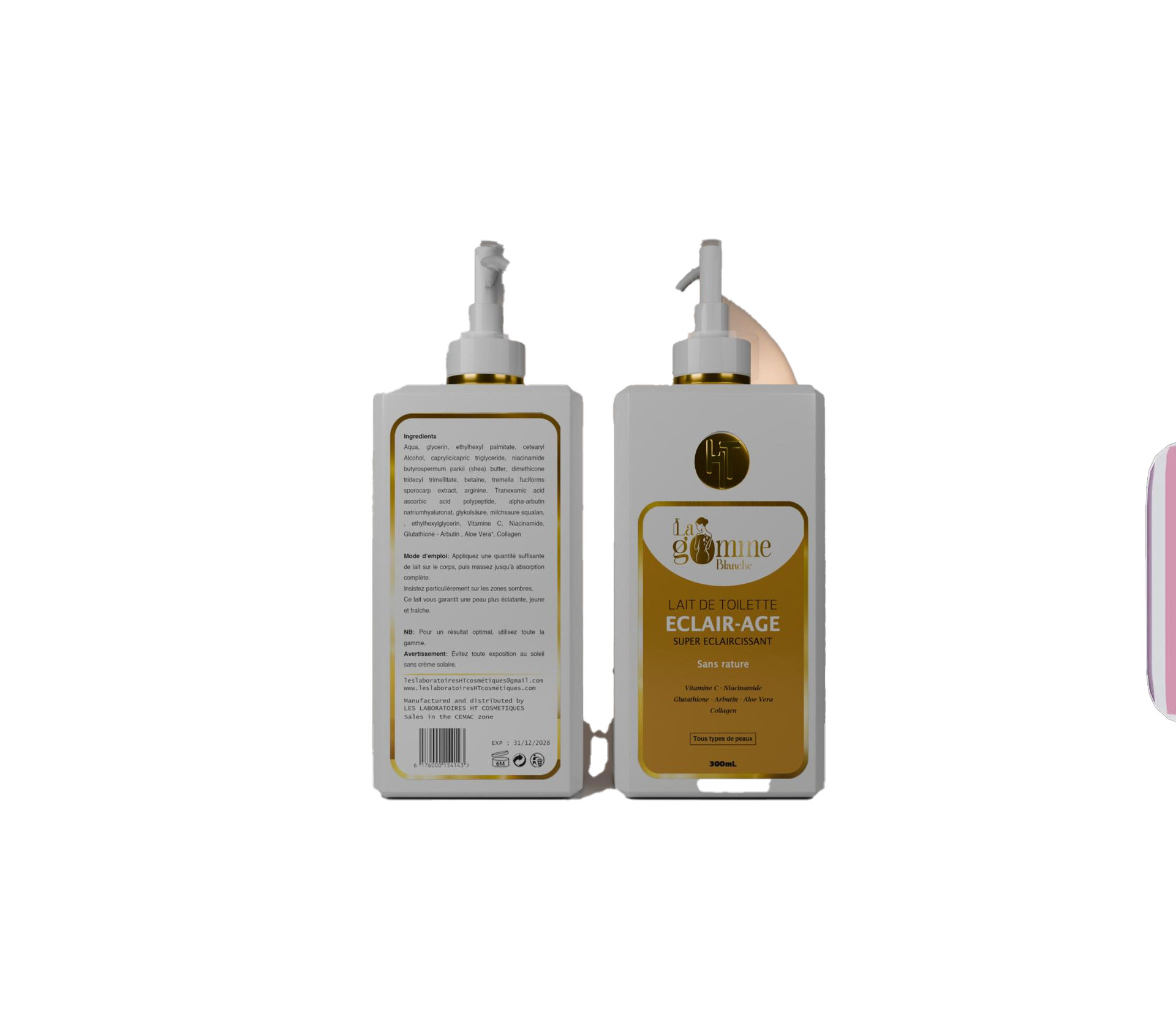 LA GOMME BLANCHE Lait De Toilette Eclair-Age Super Eclaircissant Sans Rature 300 millilitre – GTIN 6176000154143