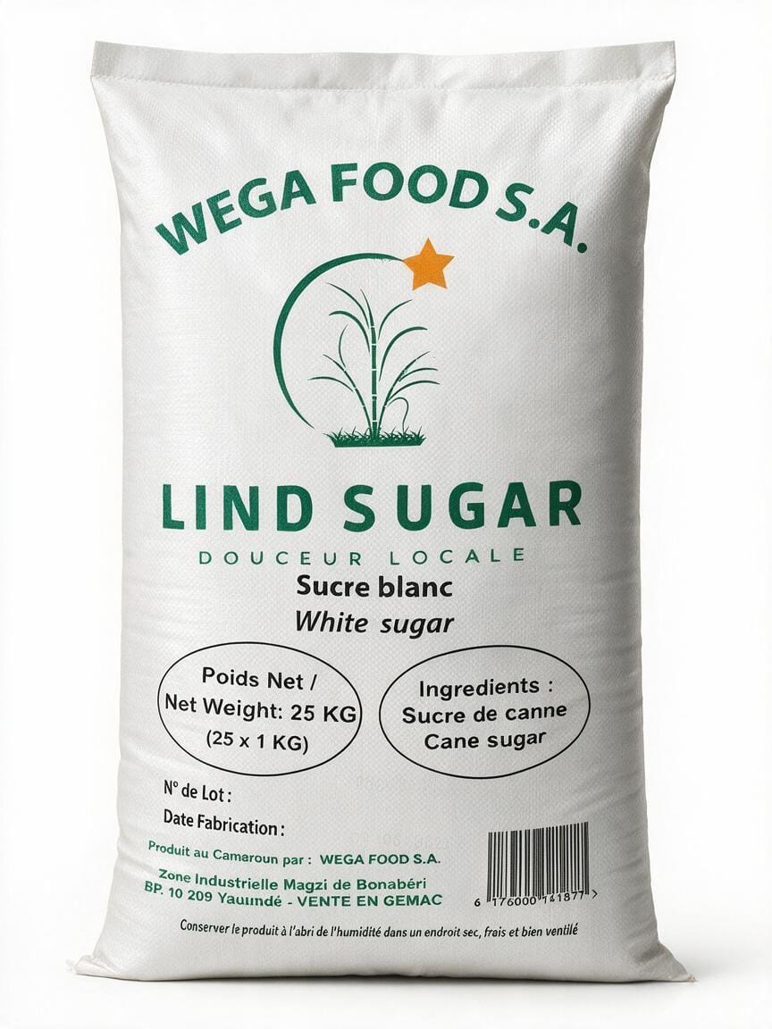 LINDA SUGAR Ballot de sucre blanc 25x1kg 25 Kilogram