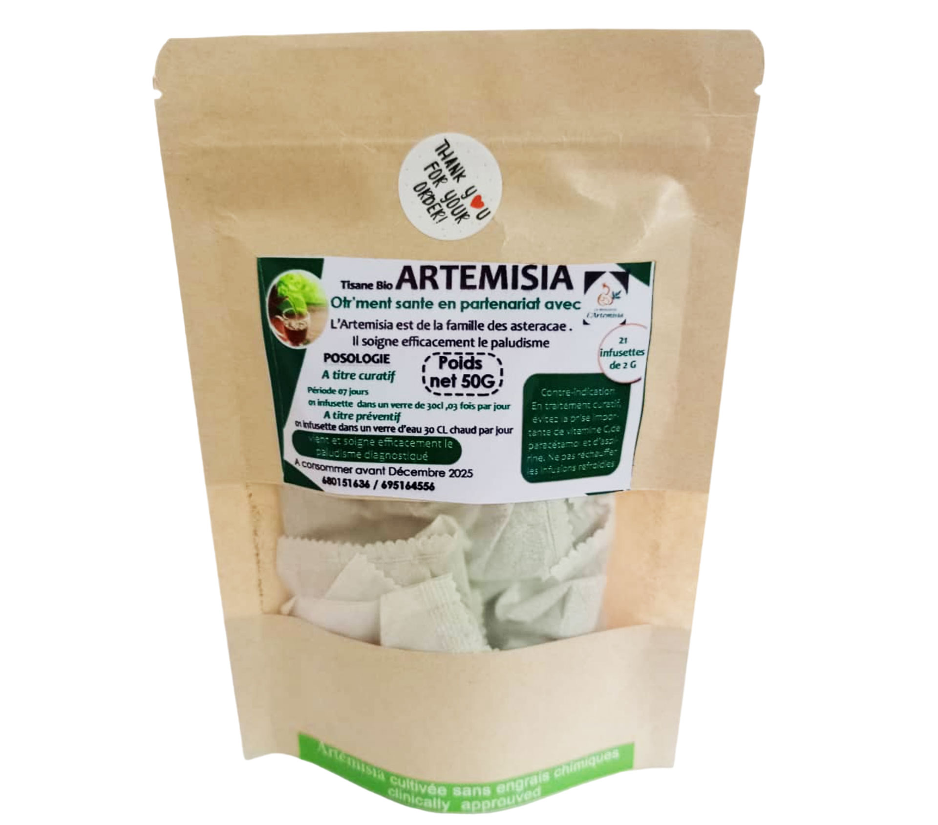 TISANE BIO ARTEMISIA Artemisia En Vrac 50 Gram – GTIN 6176000115588