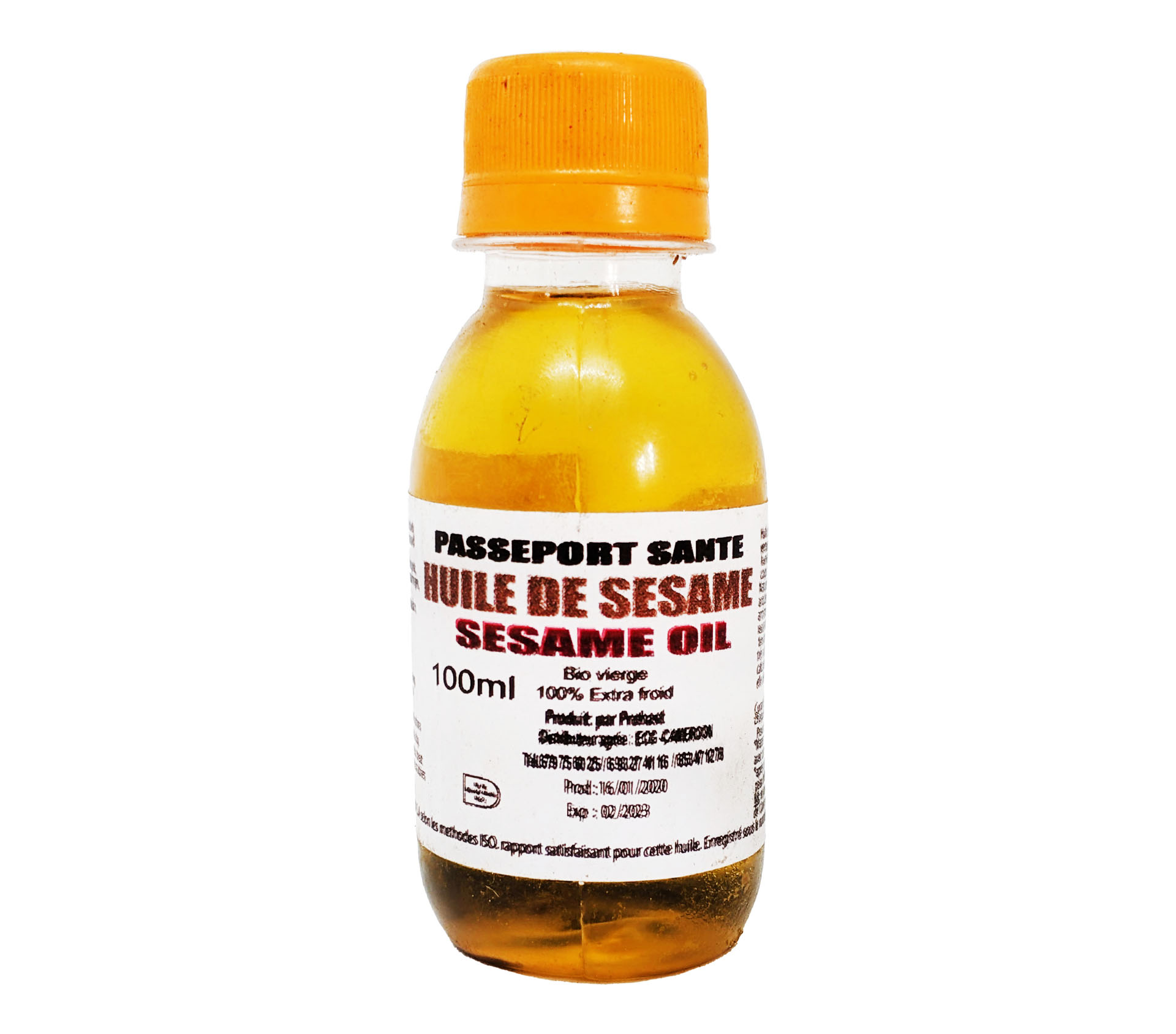 Passeport Sante Huile de Sésame Bio Vierge 100% Extra Froid 100 Millilitre – GTIN 6176000018209