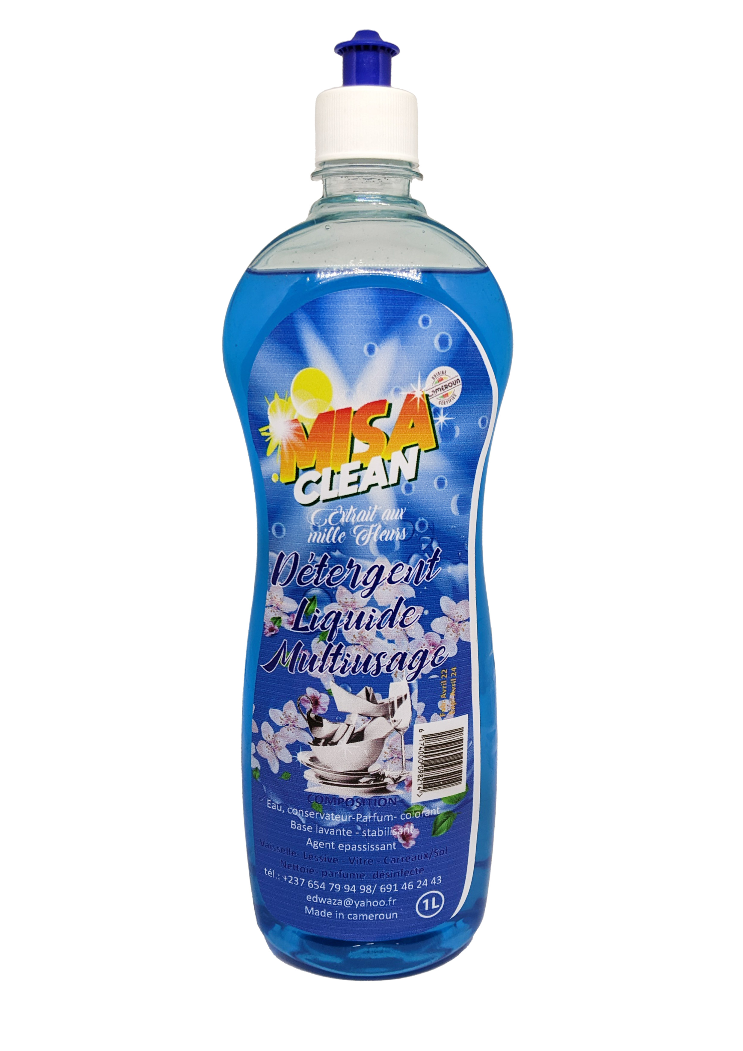 MISACLEAN Détergent Liquide Fleurs 1 Litre – GTIN 6174000098214