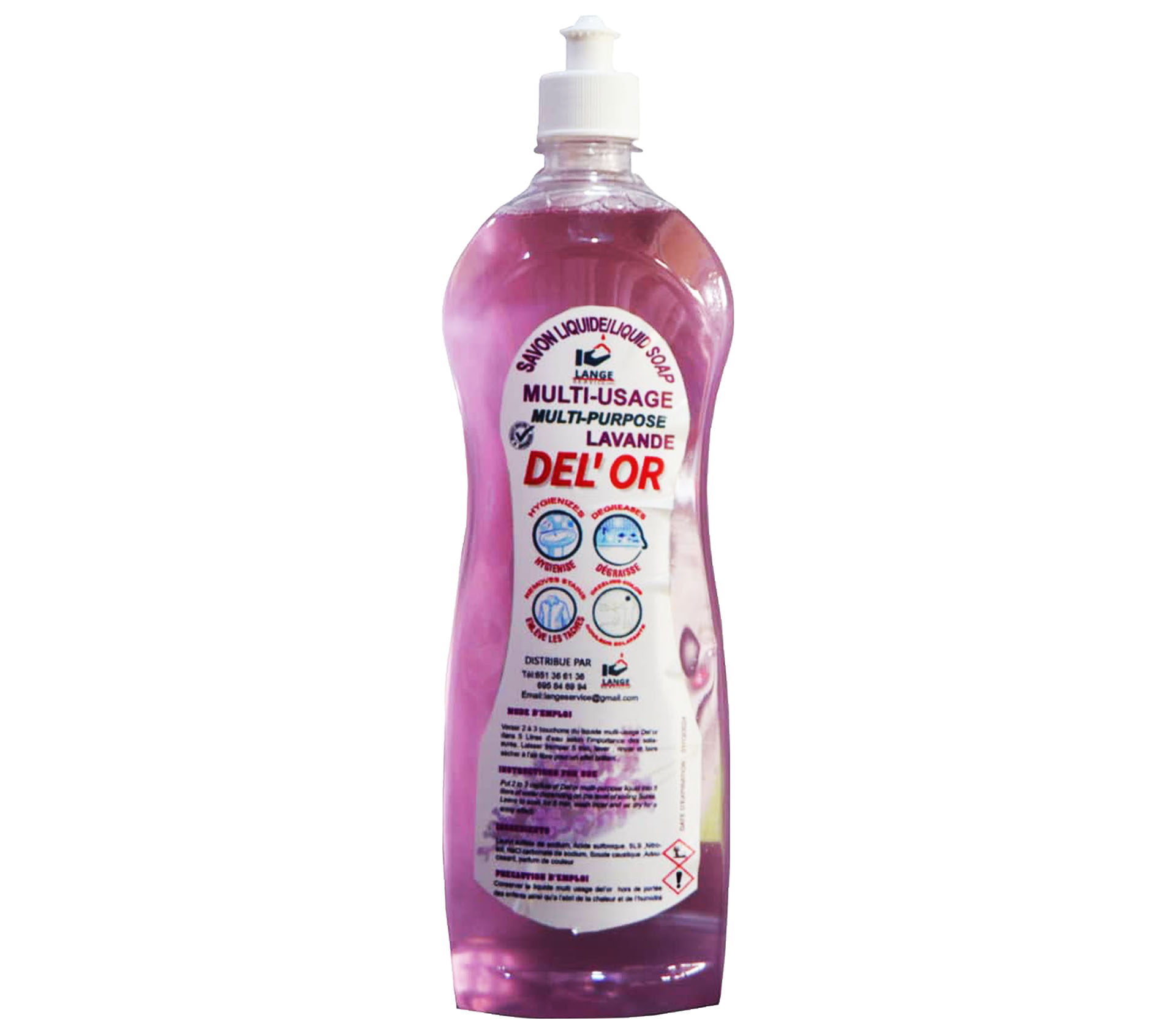DEL'OR SAVON MULTI USAGE LAVANDE 1 Litre – GTIN 6176000094722
