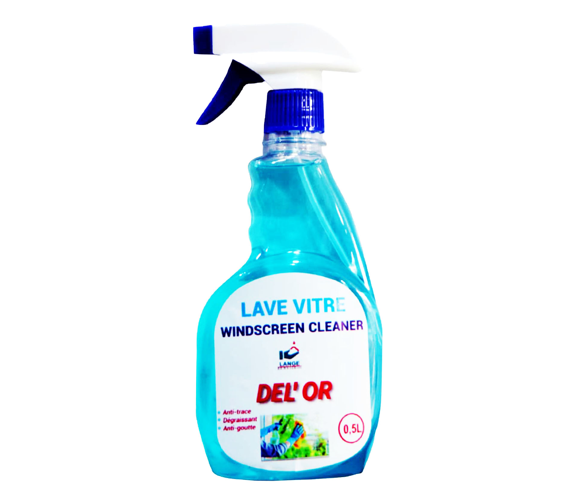 DEL'OR LAVE VITRE NETTOYANT /ANTI TRACE 0.5 Litre – GTIN 6176000094746