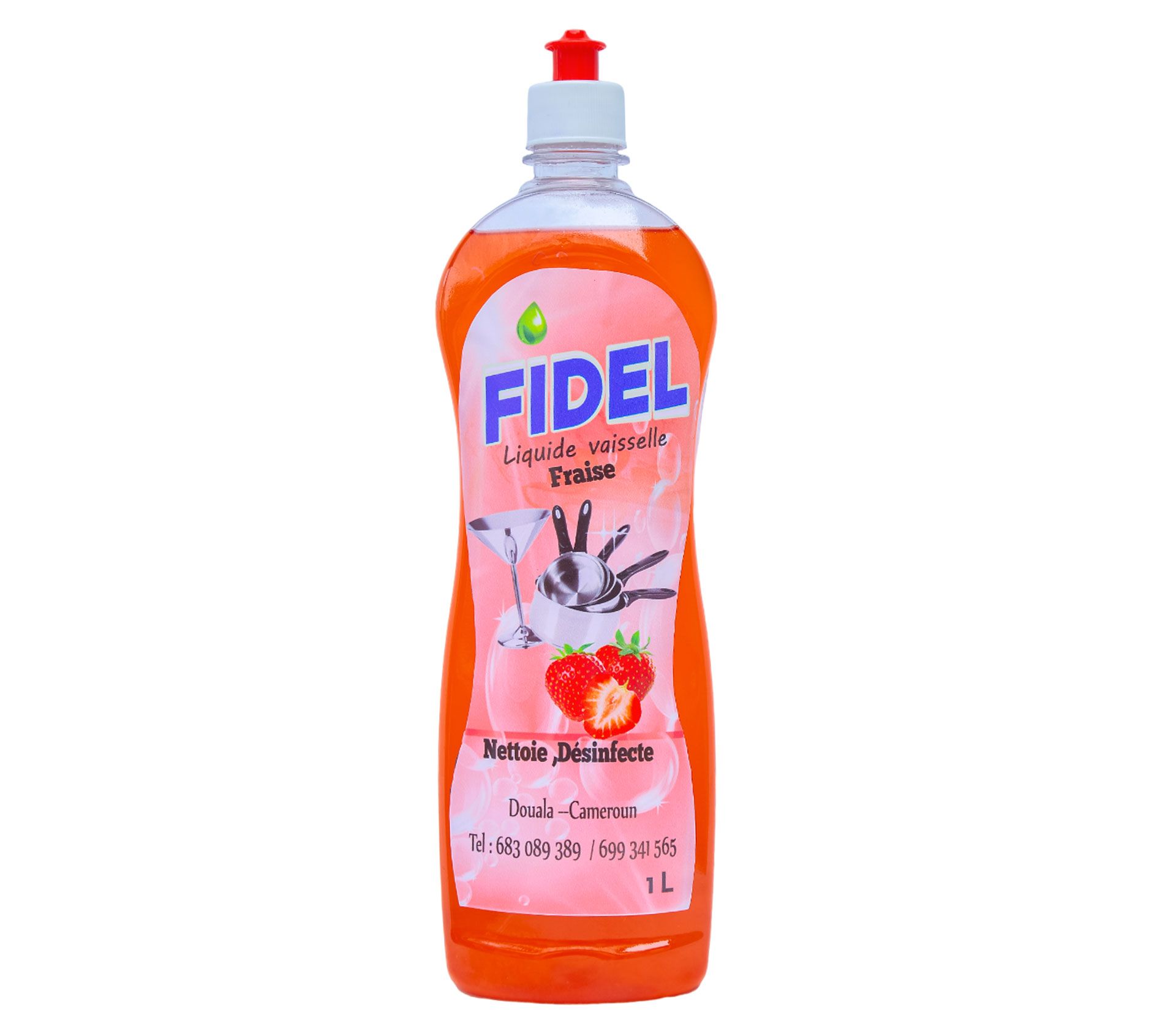 FIDEL liquide Vaiselle Fraise 1 Litre – GTIN 6176000128526
