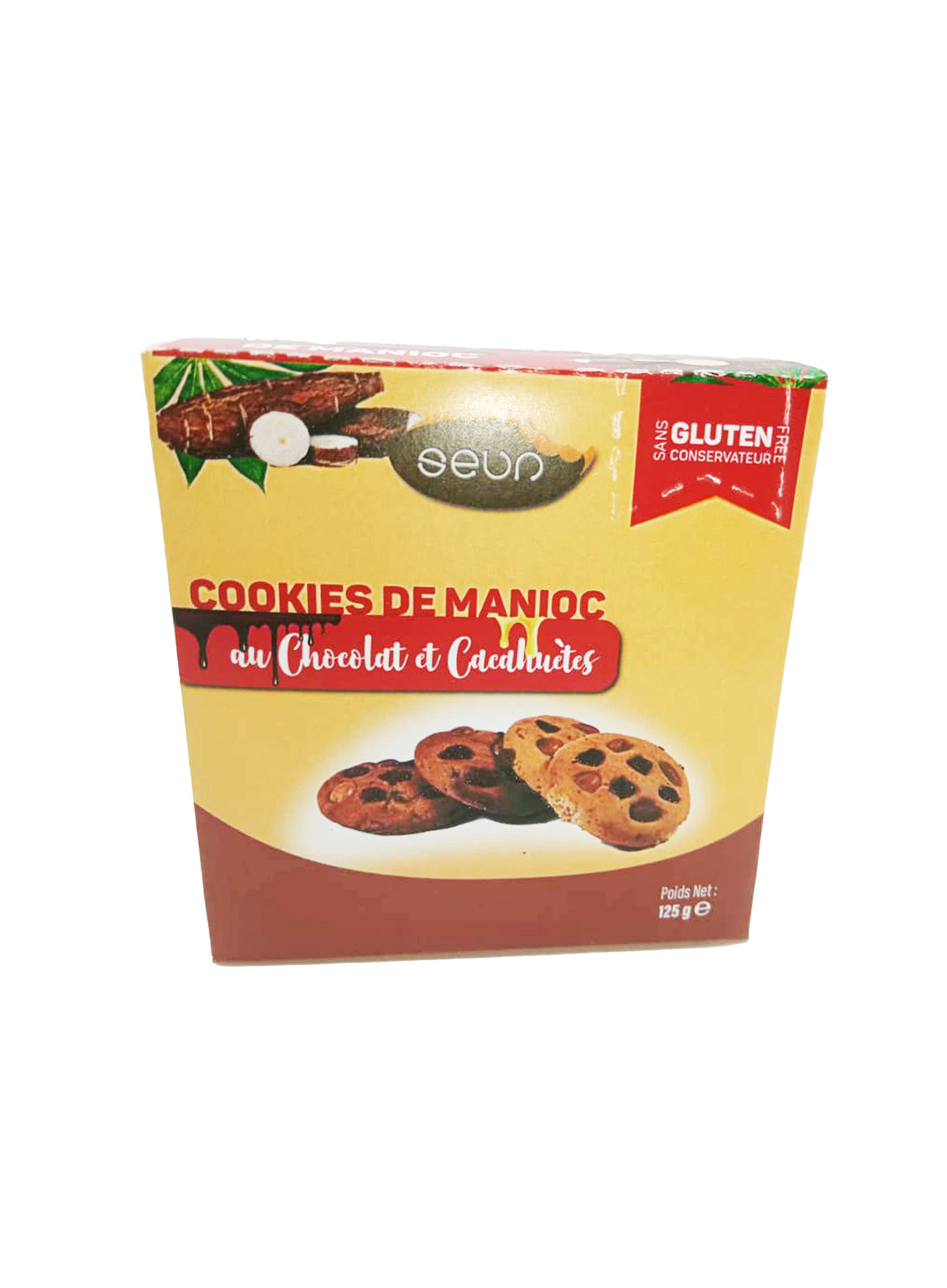 daven bakery Cookies Manioc au chocolat et cacahuètes 125 Gram – GTIN 6176000032205