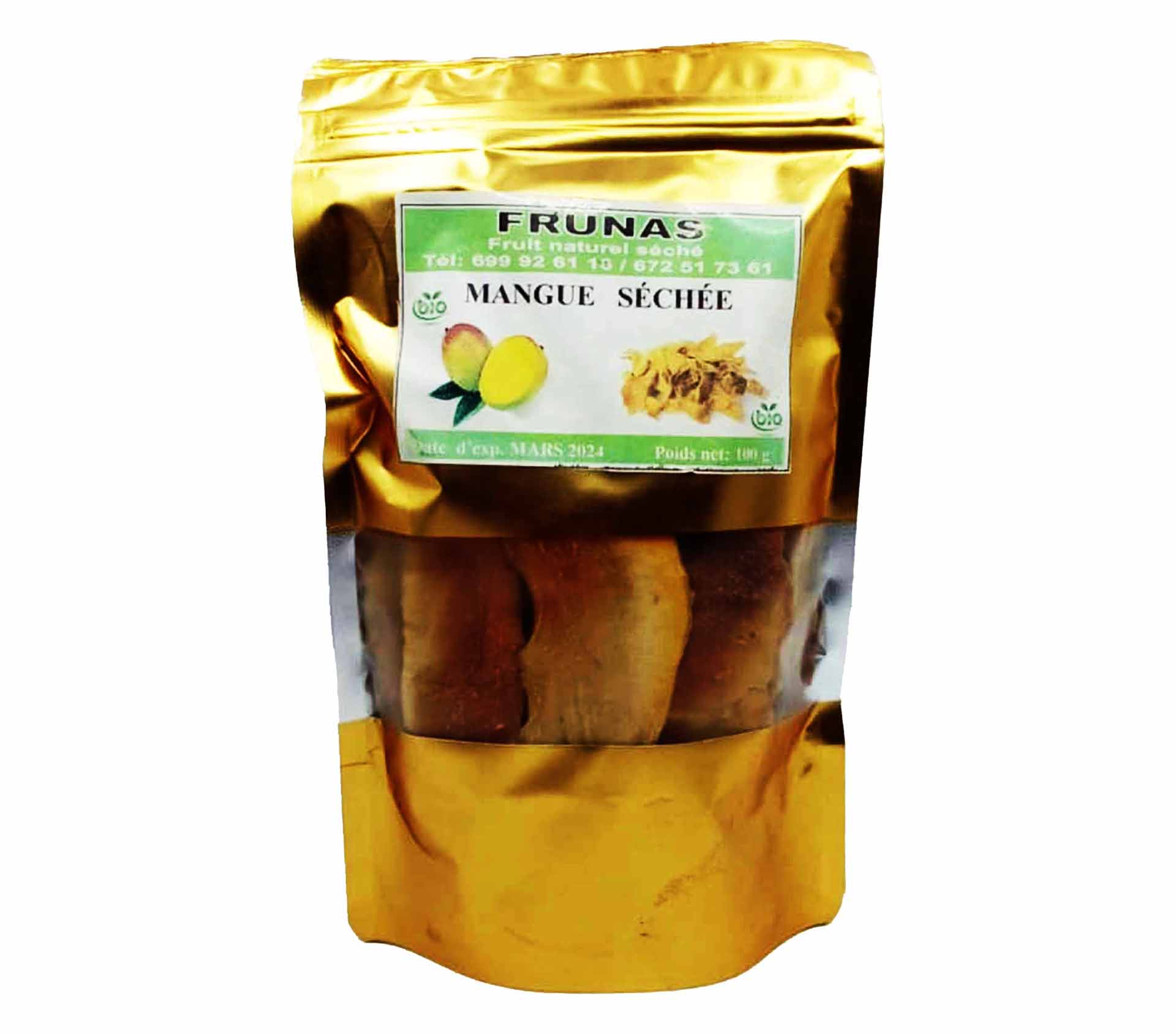 FRUNAS Fruit Mangue séchée 100 Gram – GTIN 6176000088219