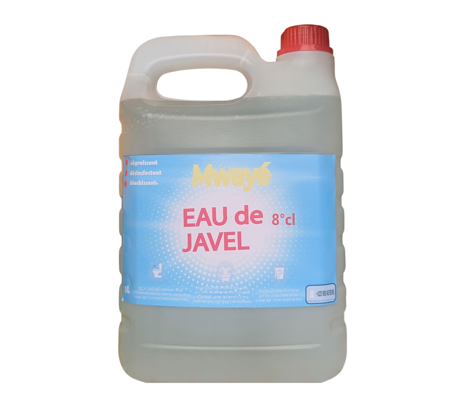 MWAYE Eau De Javel 5 Litre – GTIN 6176000139973