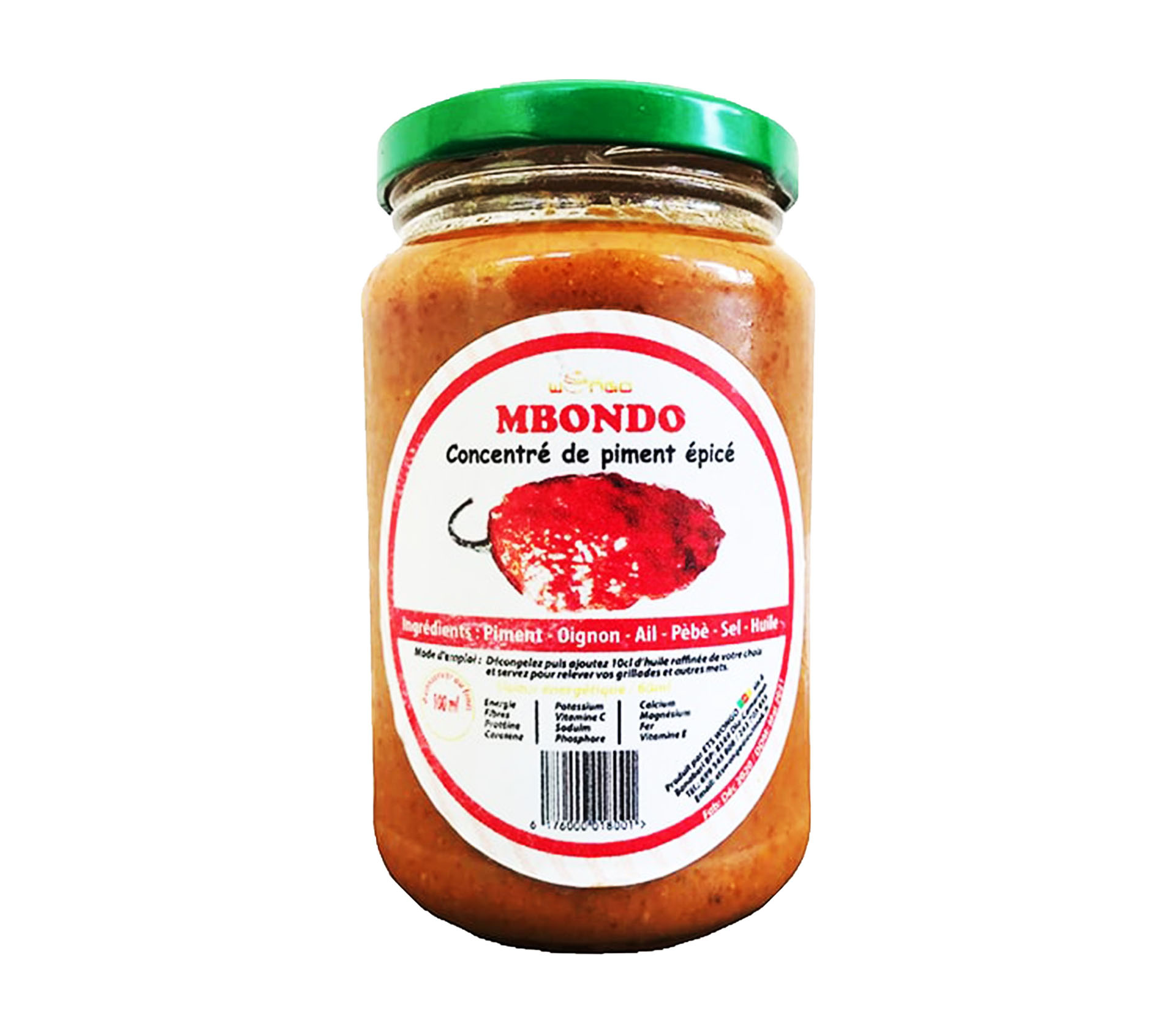 Wongo Mbondo Piment Fort Concentré Mbondo 100 Gram – GTIN 6176000018001