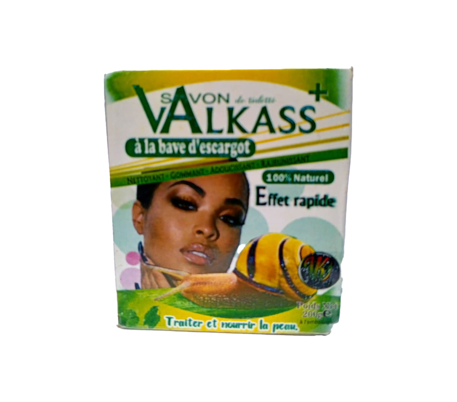 VALKASS+ Savon Adoucissent à La Bave D'escargot 100% Naturel 200 Gram – GTIN 6176000114512