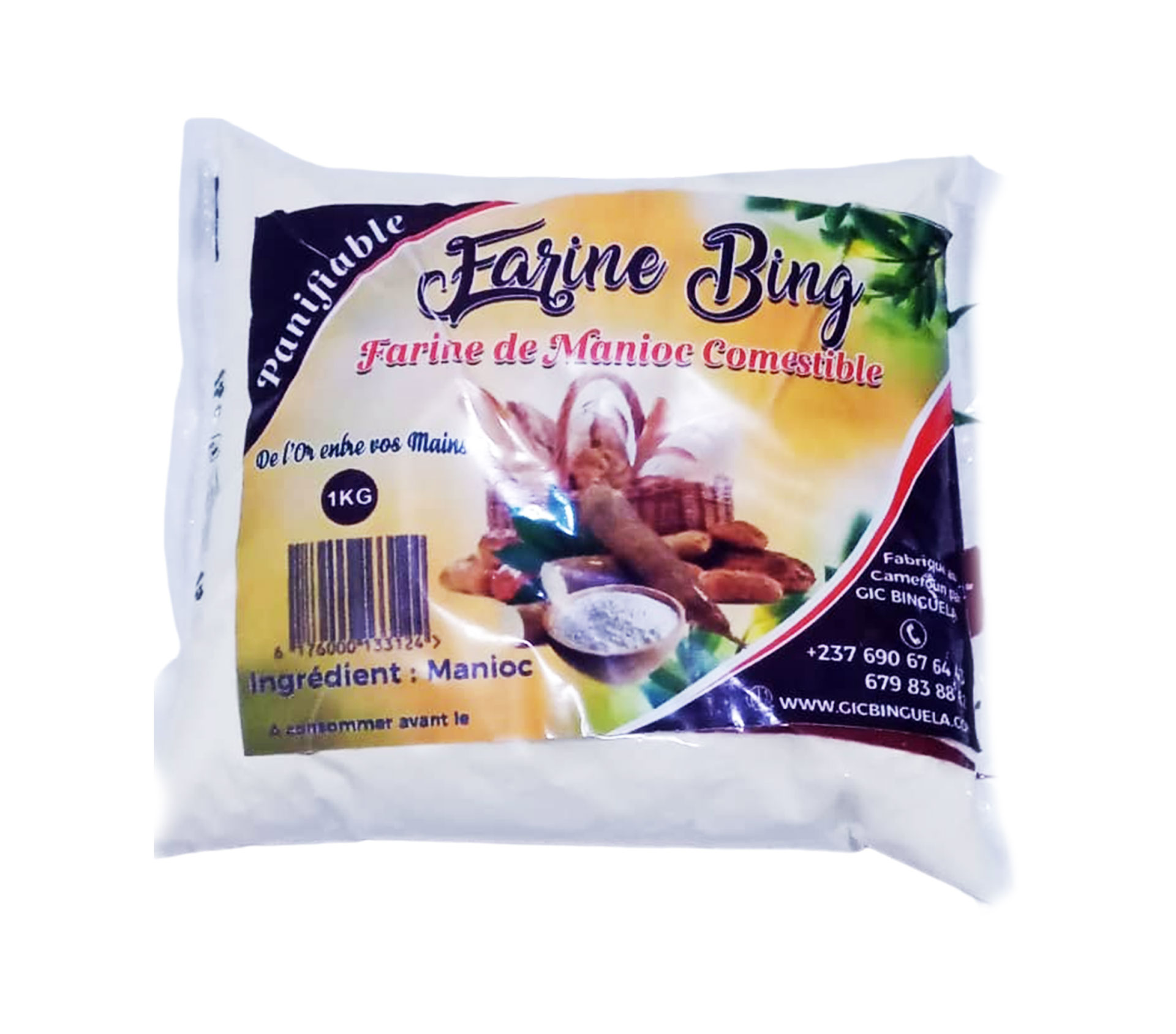 FARINE BING Farine De Manioc 1 Kilogram – GTIN 6176000133124