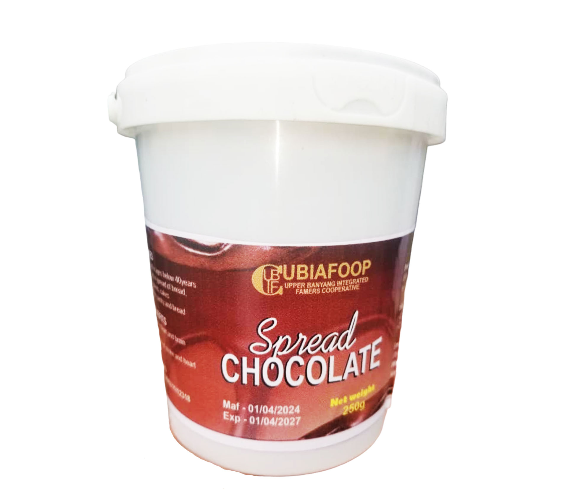 UBIAFCOOP Chocolate Spread 1250 Gram – GTIN 6176000130925