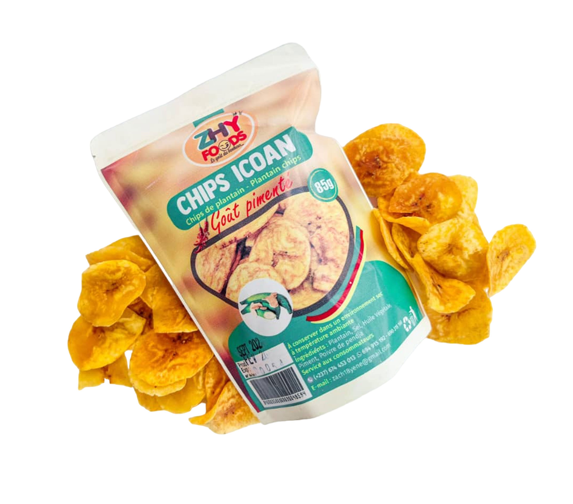 ZHY FOOD ICOÃN Chips De Plantain Pimenté 85 Gram – GTIN 6176000134862