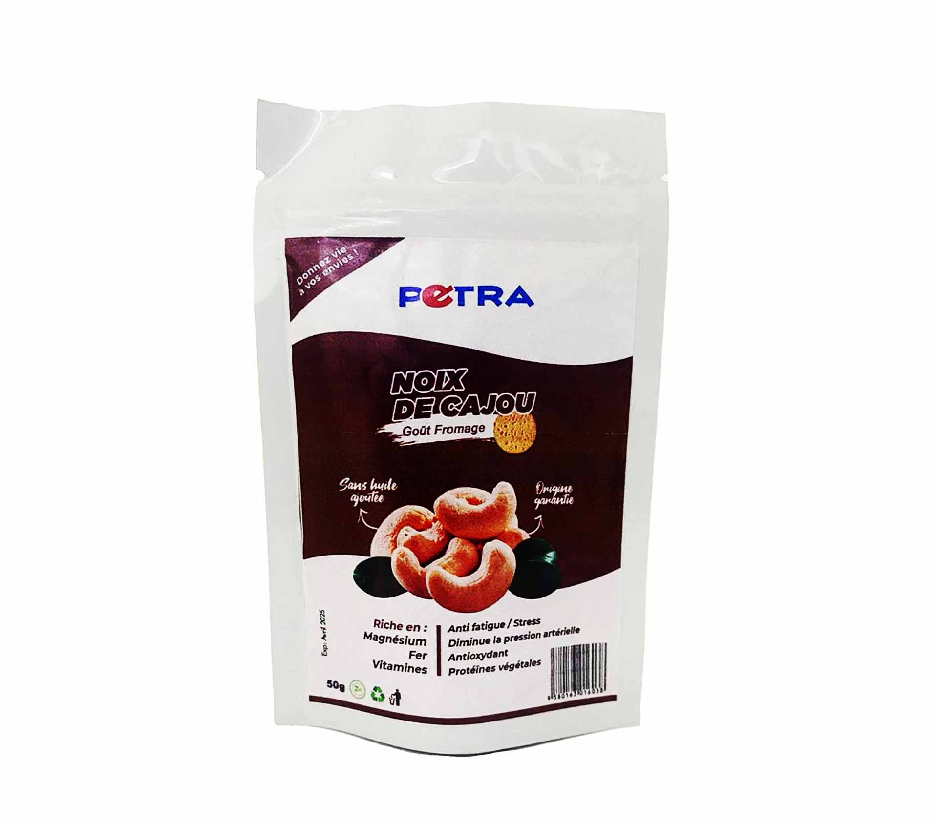 PETRA Noix de cajou Fromage 50 Gram – GTIN 6176000096641