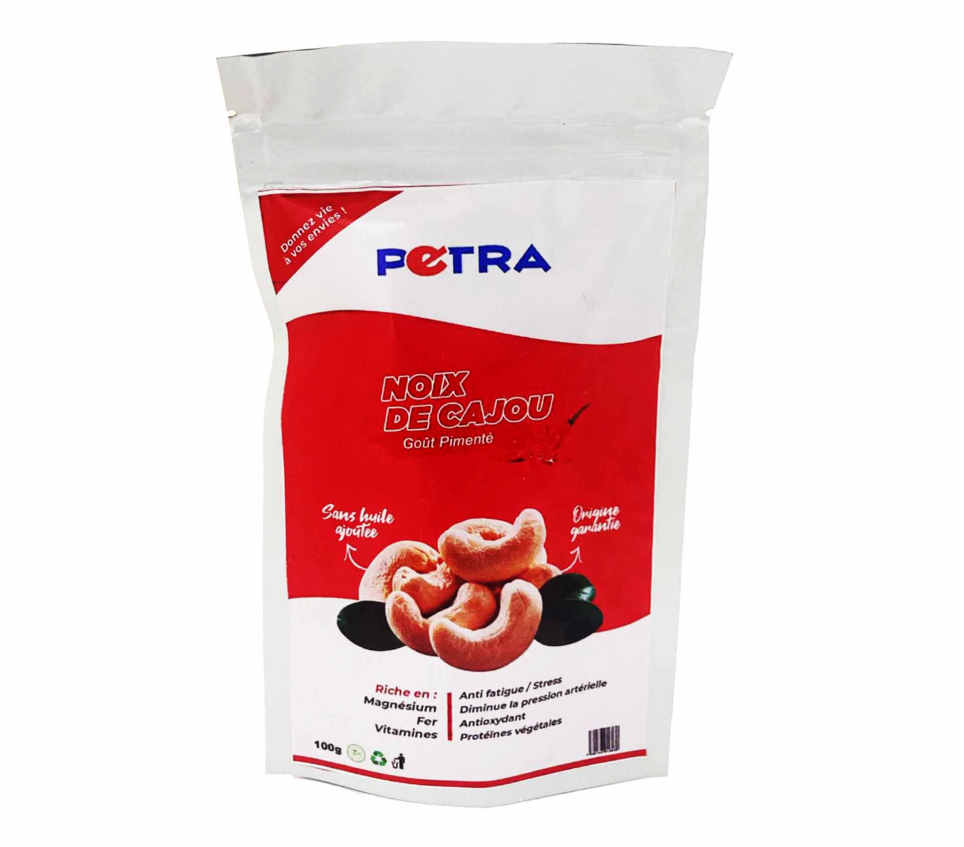 PETRA Noix de cajou Pimenté 100 Gram – GTIN 6176000096757