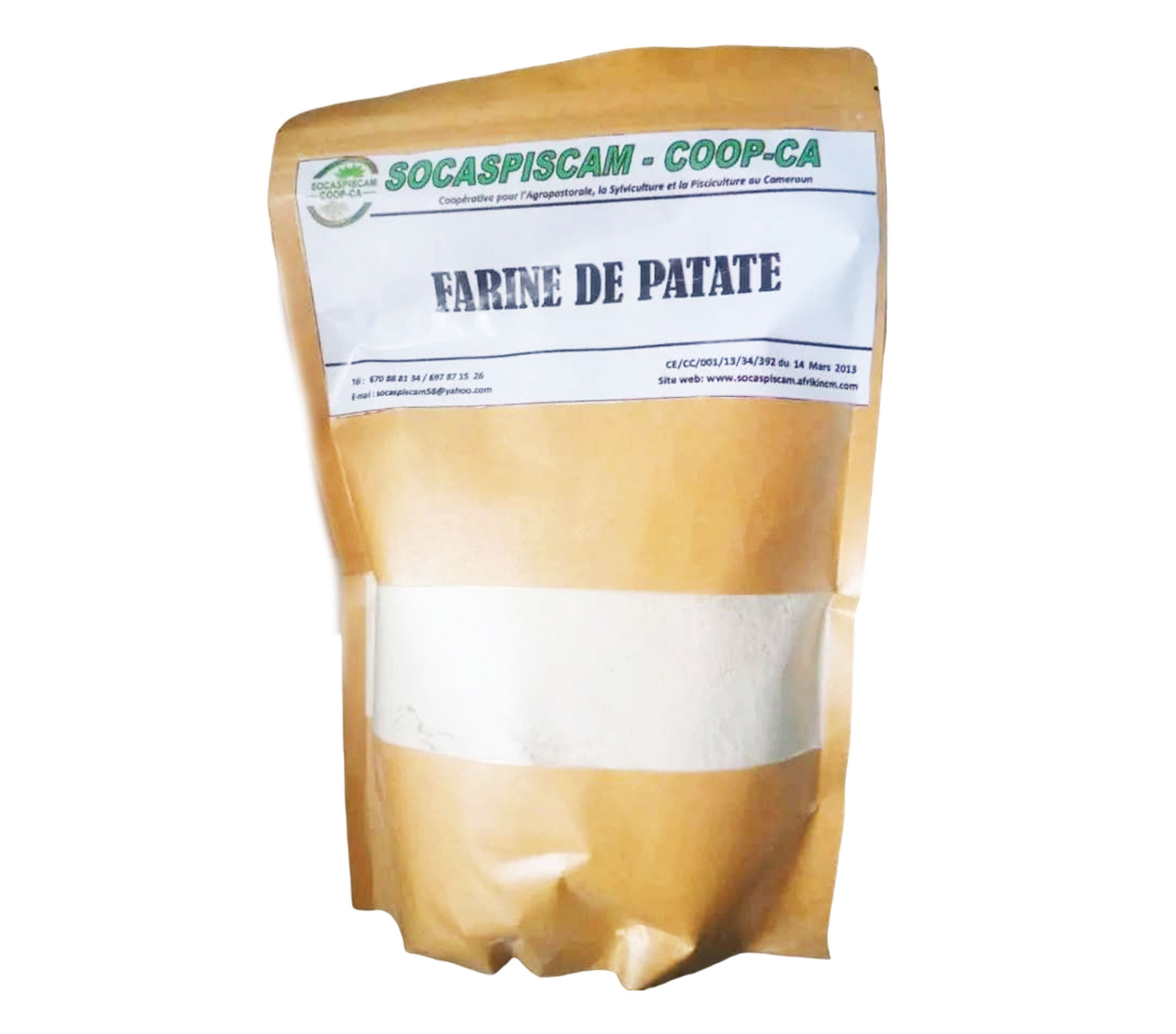 SOCASPISCAM Farine De Patate 1 kilogram – GTIN 6176000124351