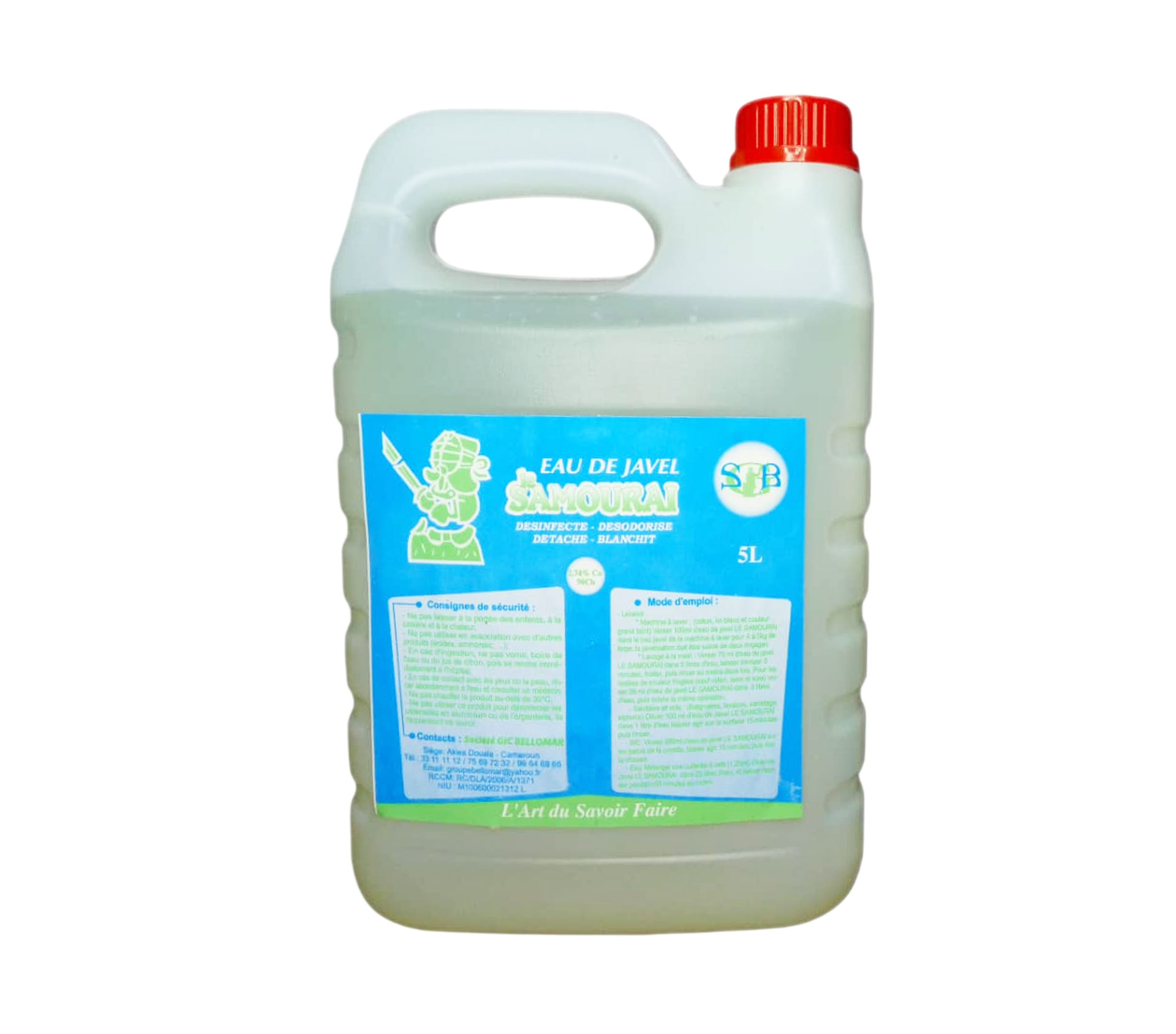EAU DE JAVEL LE SAMOURAI Eau De Javel 5 litre – GTIN 6176000098362