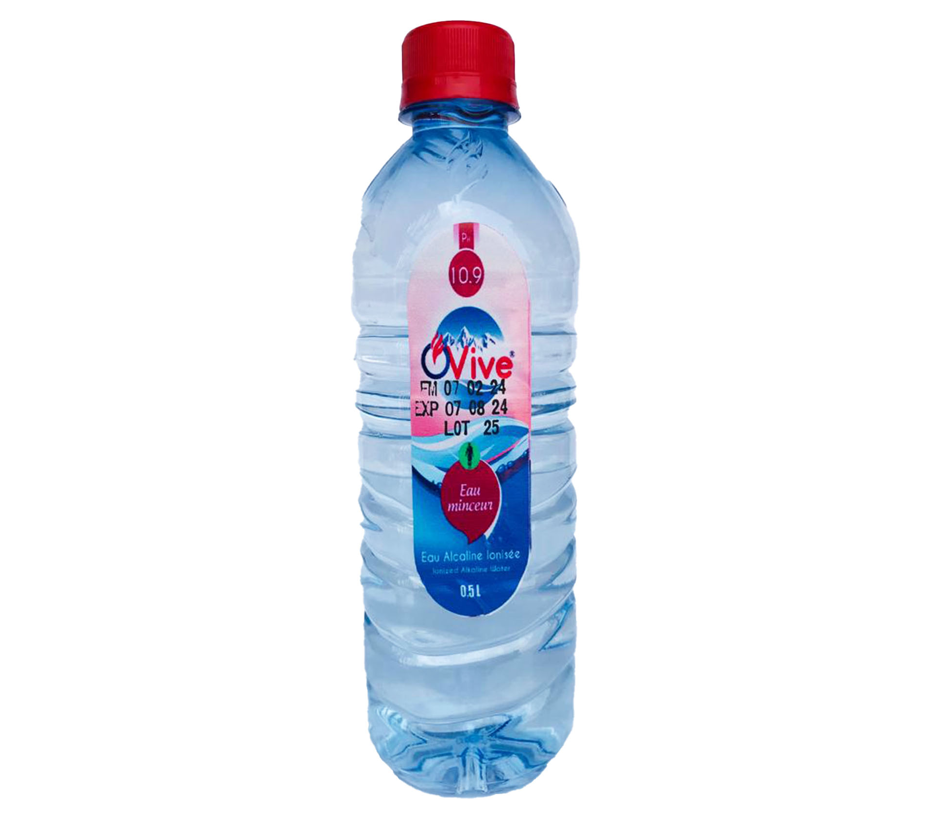 OVIVE Eau alcaline ionisée PH 10,9 500 millilitre – GTIN 6174000196132